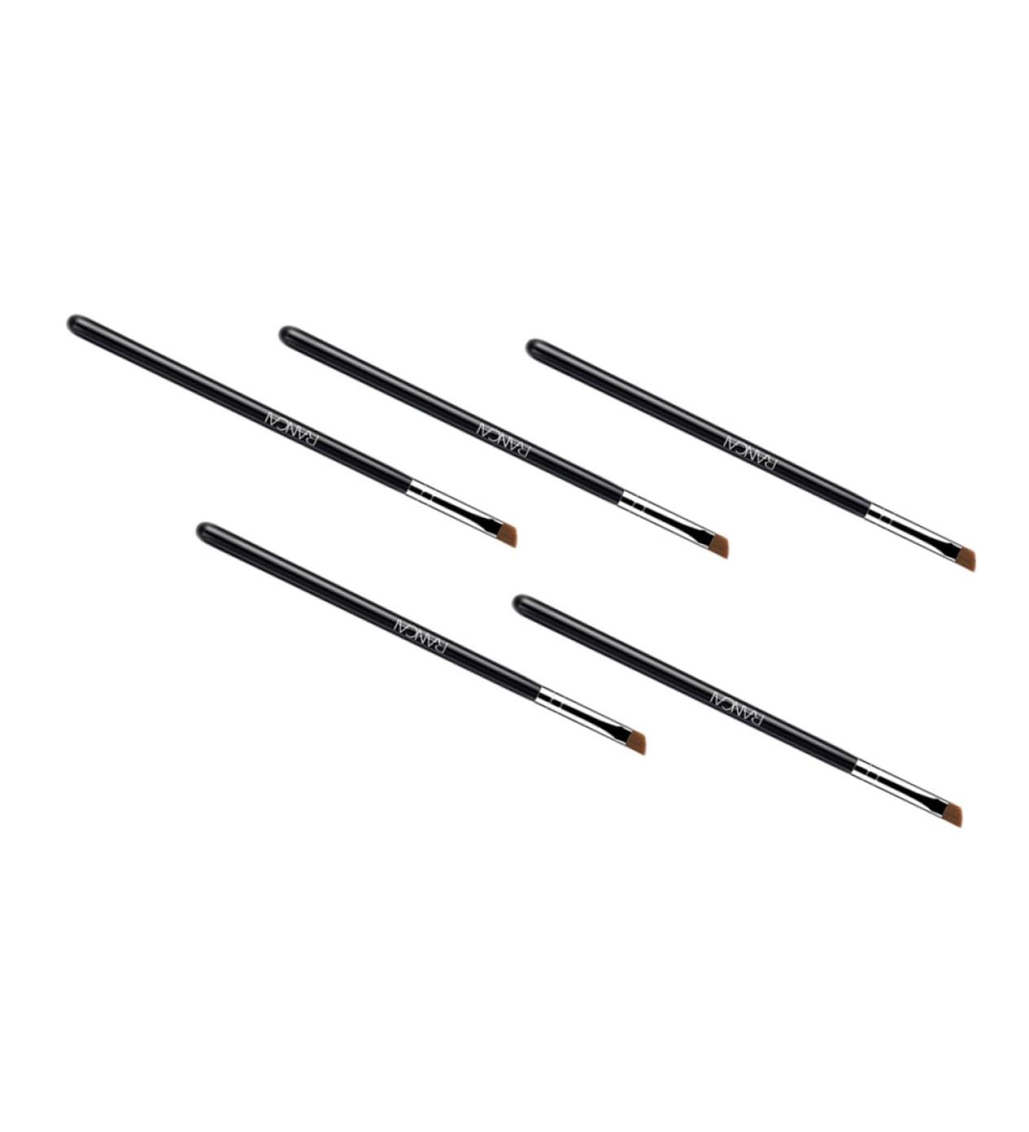 5pcs Makeup Brush Cosmetic Brush Makeup Eyeliner Brush Eyebrow Brush Flat Brush Make up Girl - Buy Online on GoSupps.com