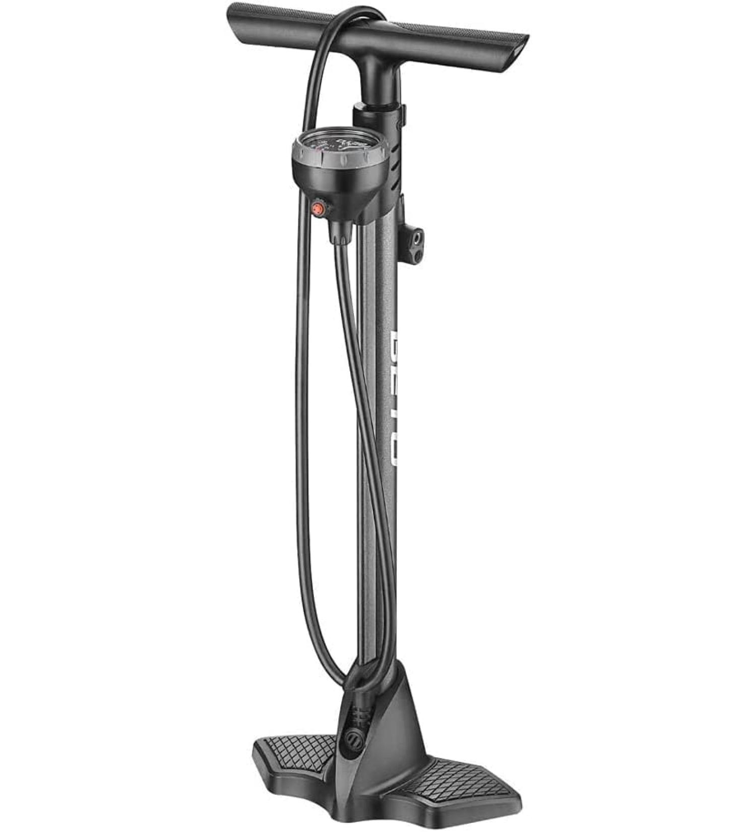 Beto Portable Bike Pump with Gauge - 160 PSI, Presta/Schrader/Dunlop Valve Compatible - Buy Online on GoSupps.com