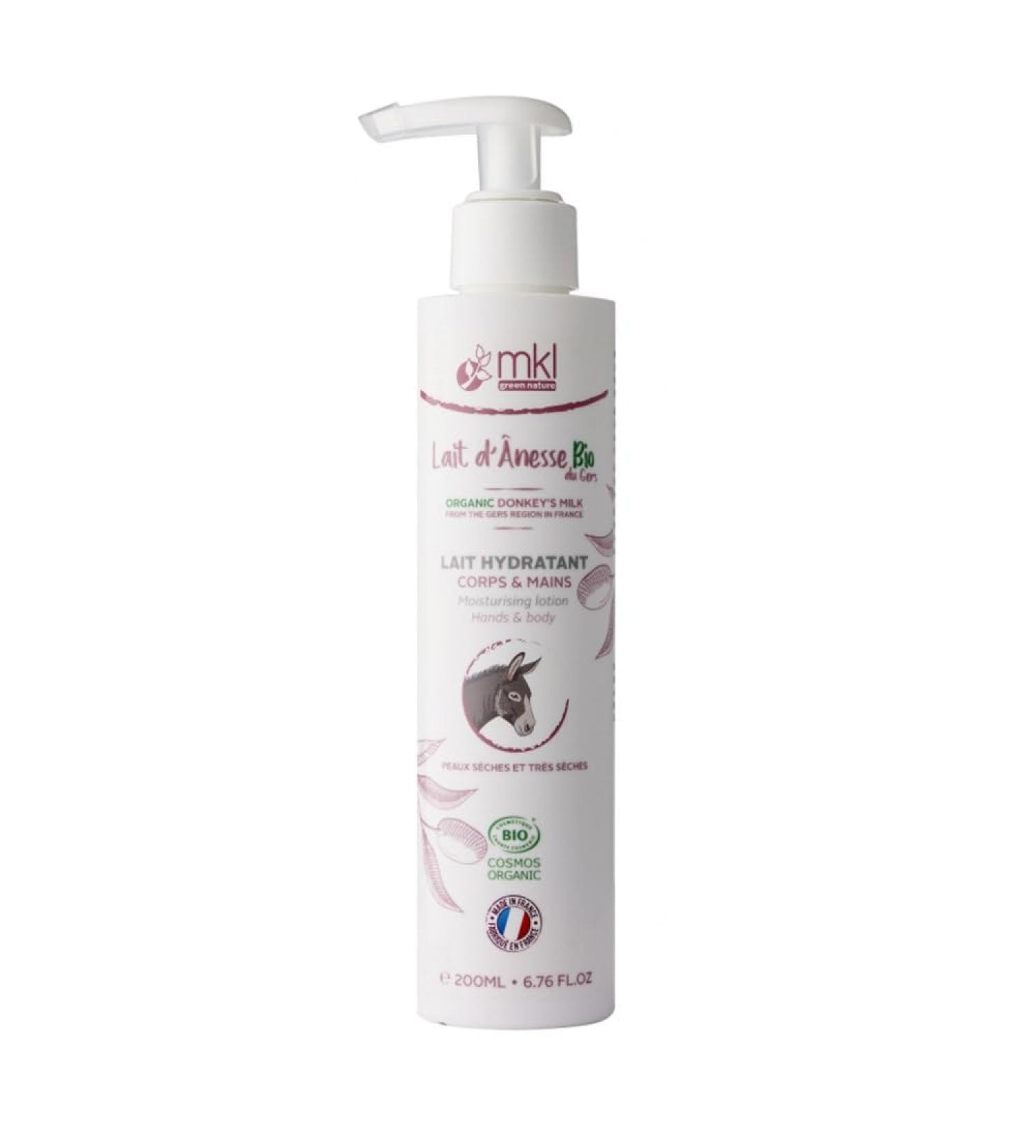 MKL Green Nature Organic Donkey Milk from Gers Moisturizing Body and Hands 200 ml