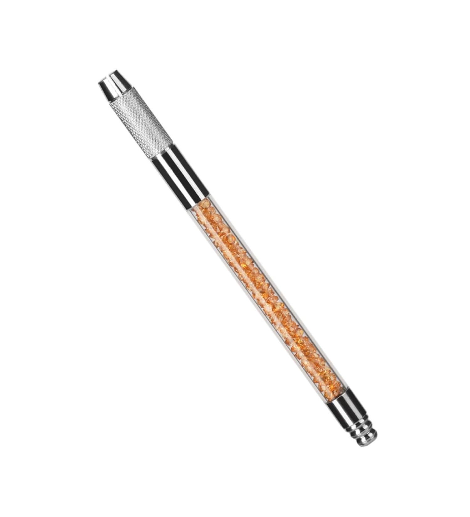 Mipcase 1pc Crystal Embroidery Pen Brown Eyebrow Pencils Professional Eyebrow Microblading Tool Hand Pen 1 count (Pack of 1) Orange - Buy Online on GoSupps.com