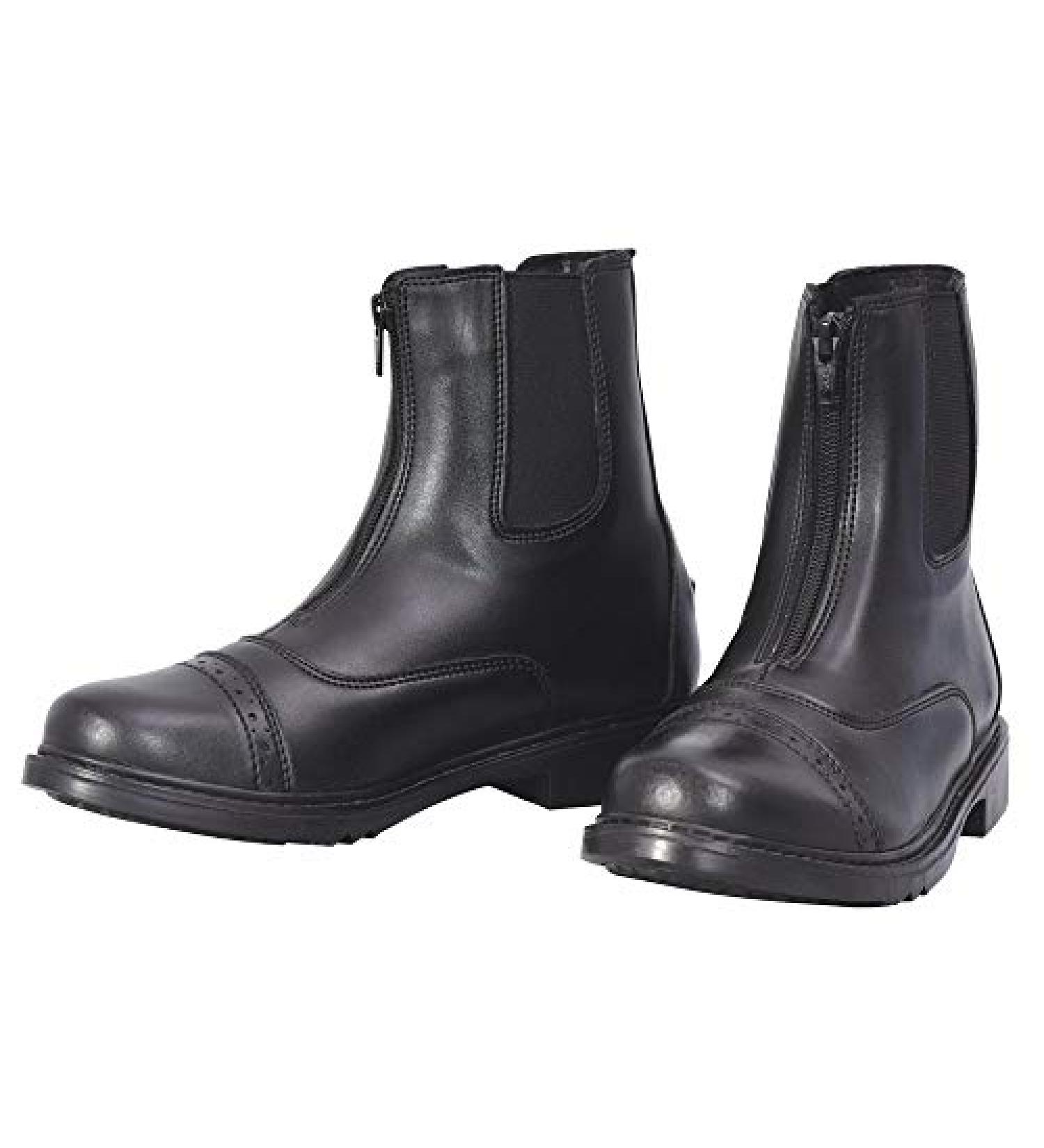 TuffRider Ladies Starter Front Zip Paddock Boots 7 Black - Comfortable and Durable Riding Boots - Buy Online on GoSupps.com