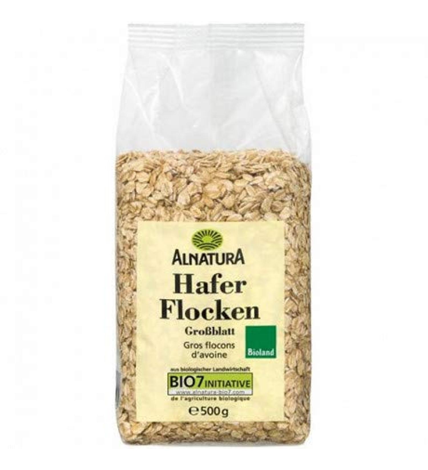ALNATURA - Large Oat Flakes 500G - Pack of 4 - free delivery