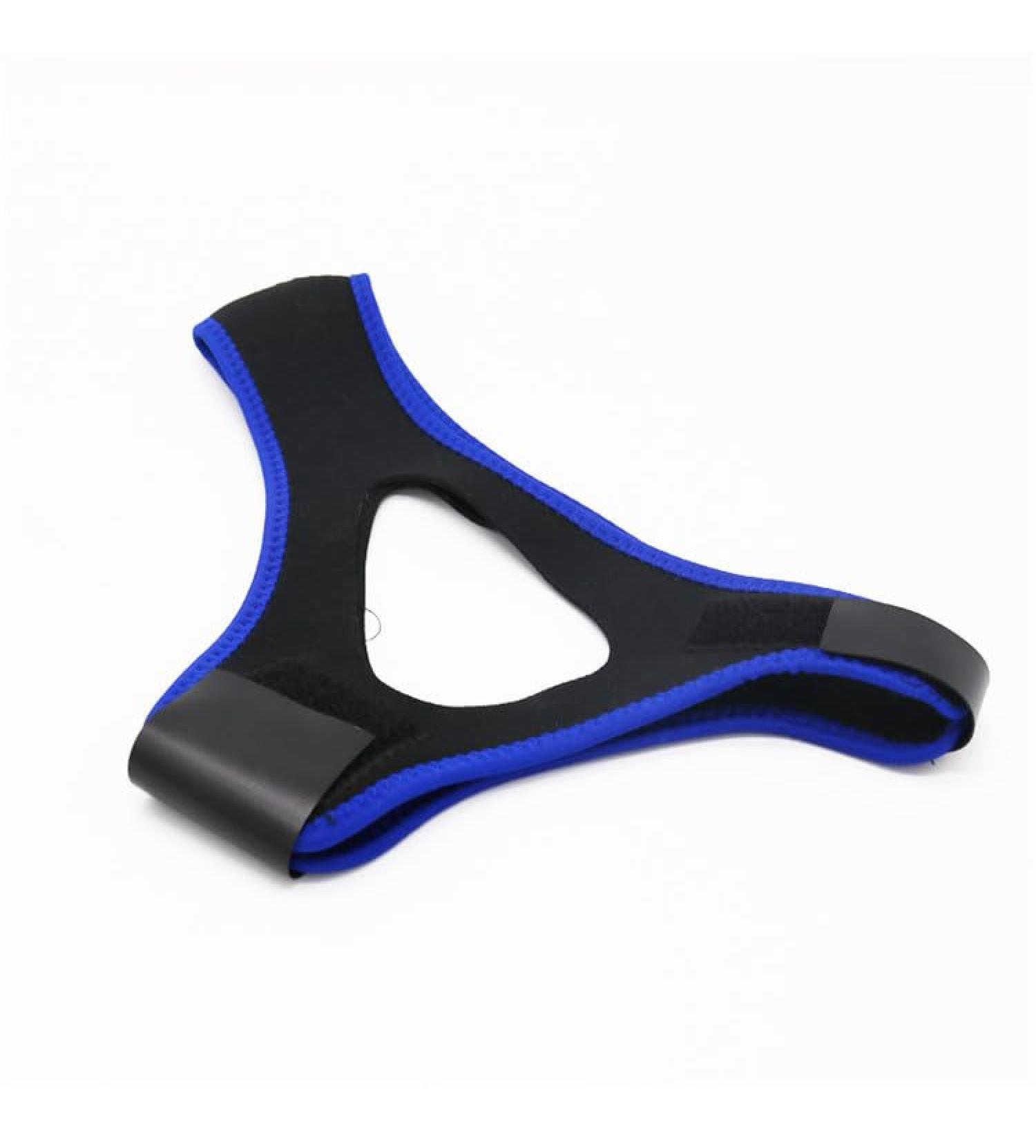 Chin Strap for Snoring - Adjustable Jaw Strap Sleep Aid | Comfortable Anti-Snoring Solution (Blue - Buy Online on GoSupps.com