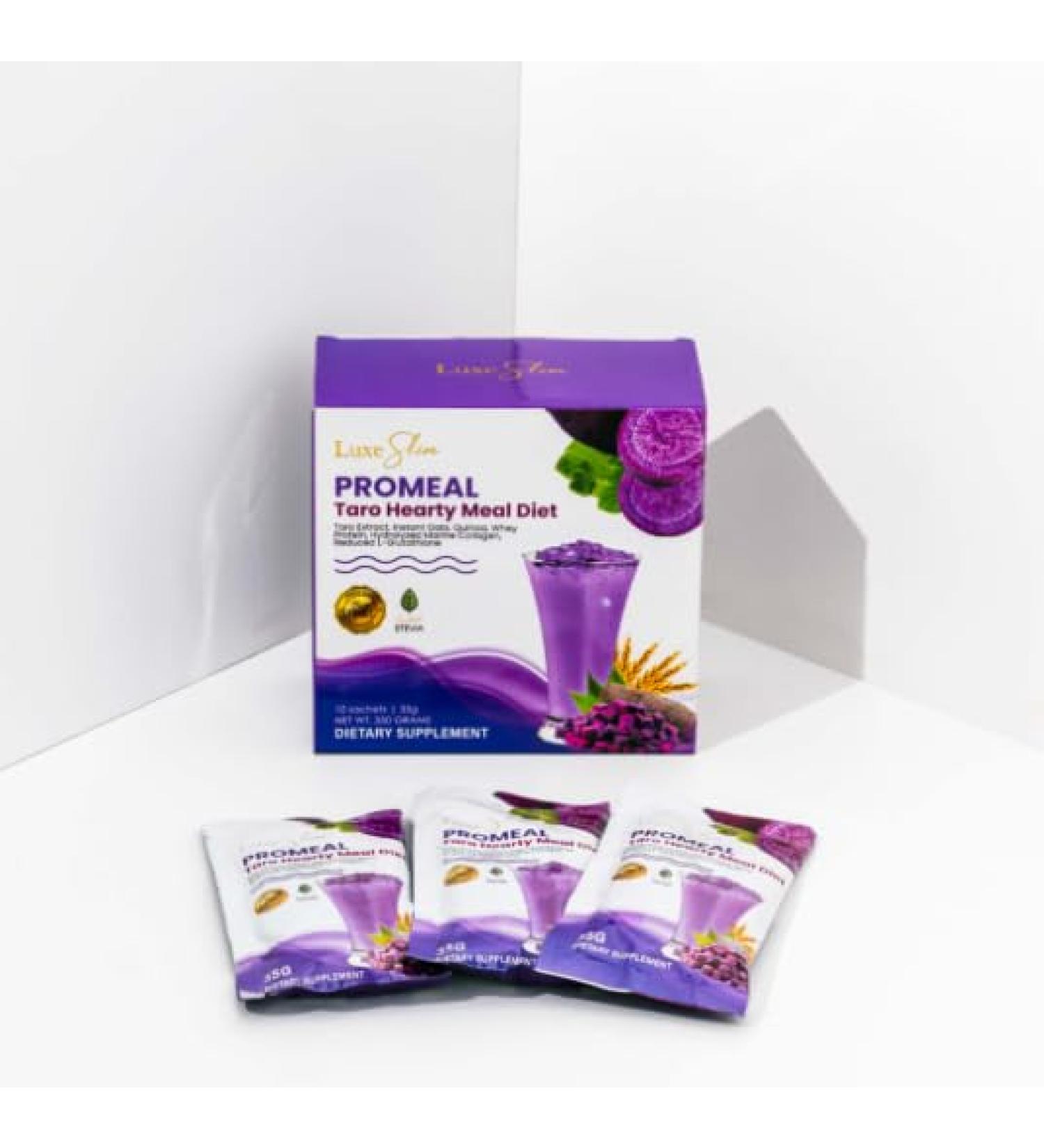 Luxe Slim Promeal Taro Hearty Meal Shake 10 sachets