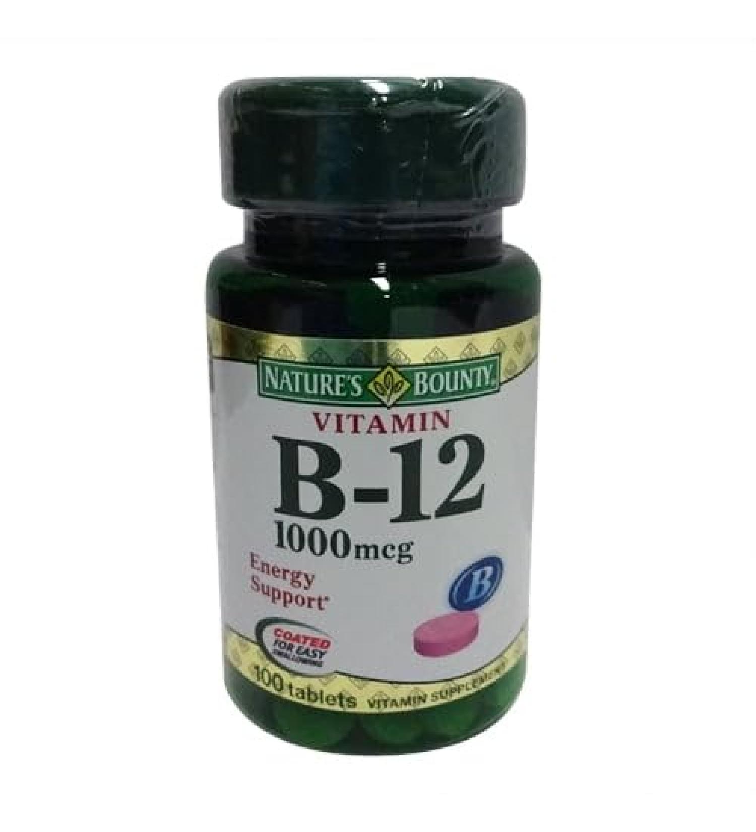 Nature's Bounty Vitamin B-12 1000 mcg Tablets 100 ea (Pack of 6) - Buy Online on GoSupps.com