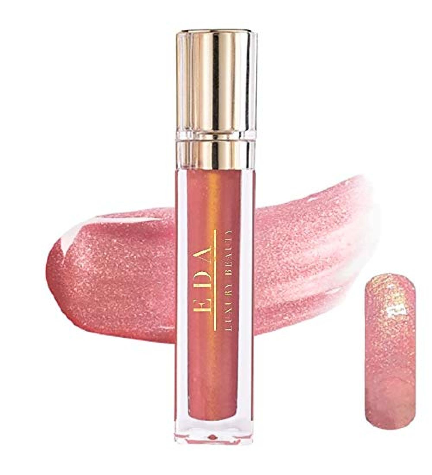 CANDY KISS Pink Shimmer Diamond Shine Lip Gloss | Full Coverage High Pigment Long-Lasting Super Shiny Liquid Lipstick - International Shipping - Buy Online on GoSupps.com