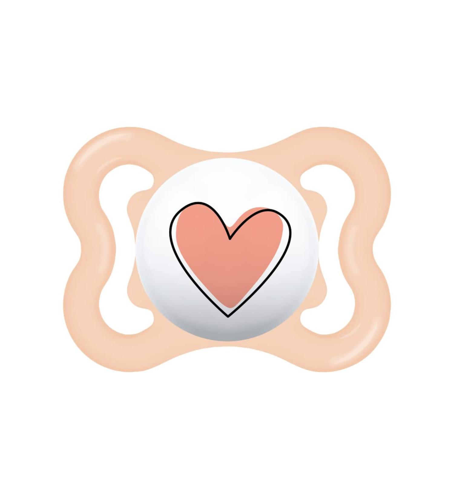 MAM Supreme Silicone Pacifier with Case - Pink (1 Unit) | 2-6 Months | International Shipping Available - Buy Online on GoSupps.com