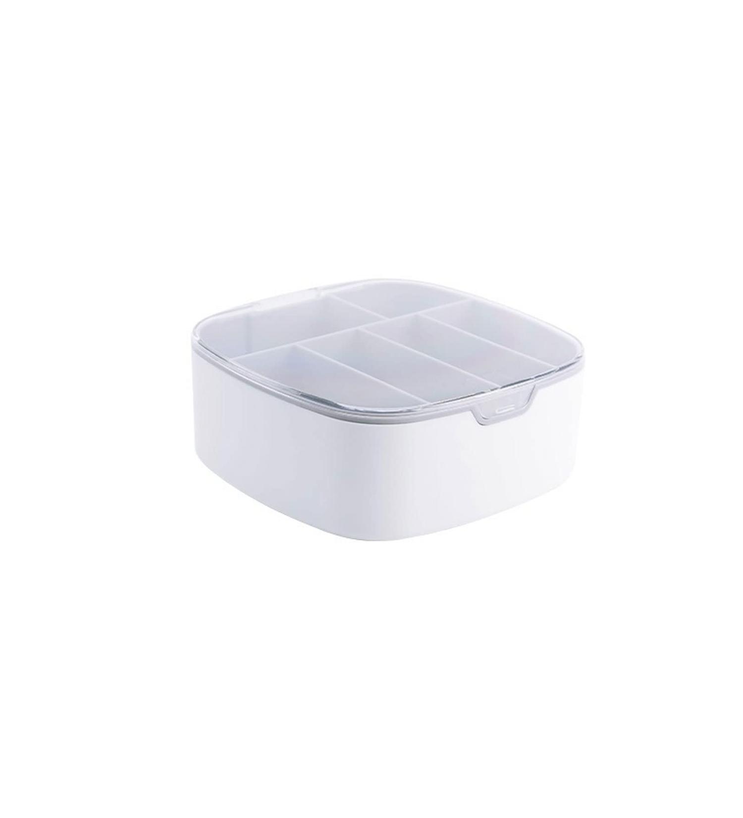 Storage Box Data Cable Storage Case Line Storage Dustproof Charging Cable Plastic Desktop Multifunction Cable Organizer (Color : White) - Buy Online on GoSupps.com