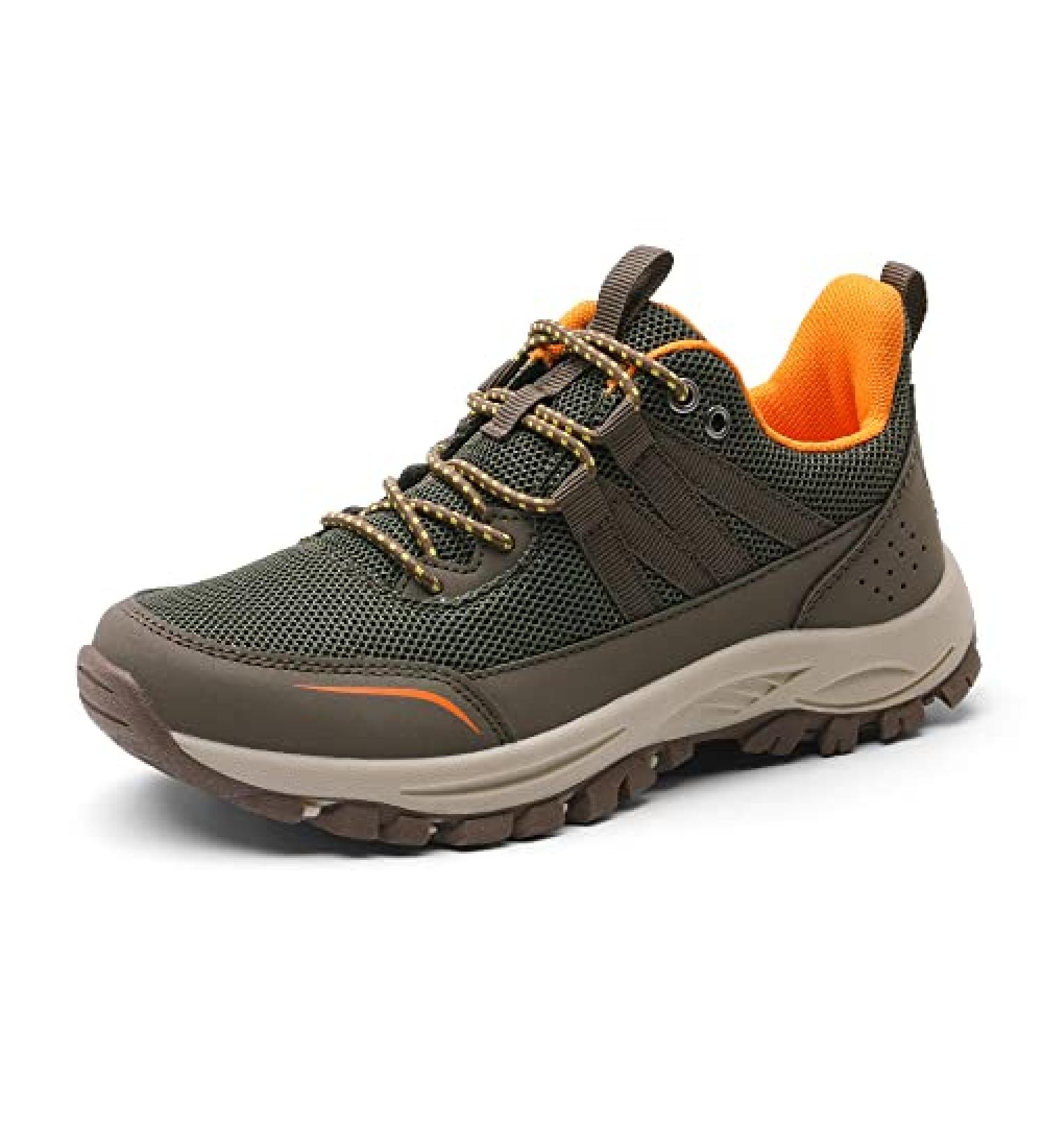 NORTIV 8 Kids Hiking Shoes - Outdoor Lightweight Sneakers for Boys and Girls (Size 1 Little Kid, Army Green) - Buy Online on GoSupps.com