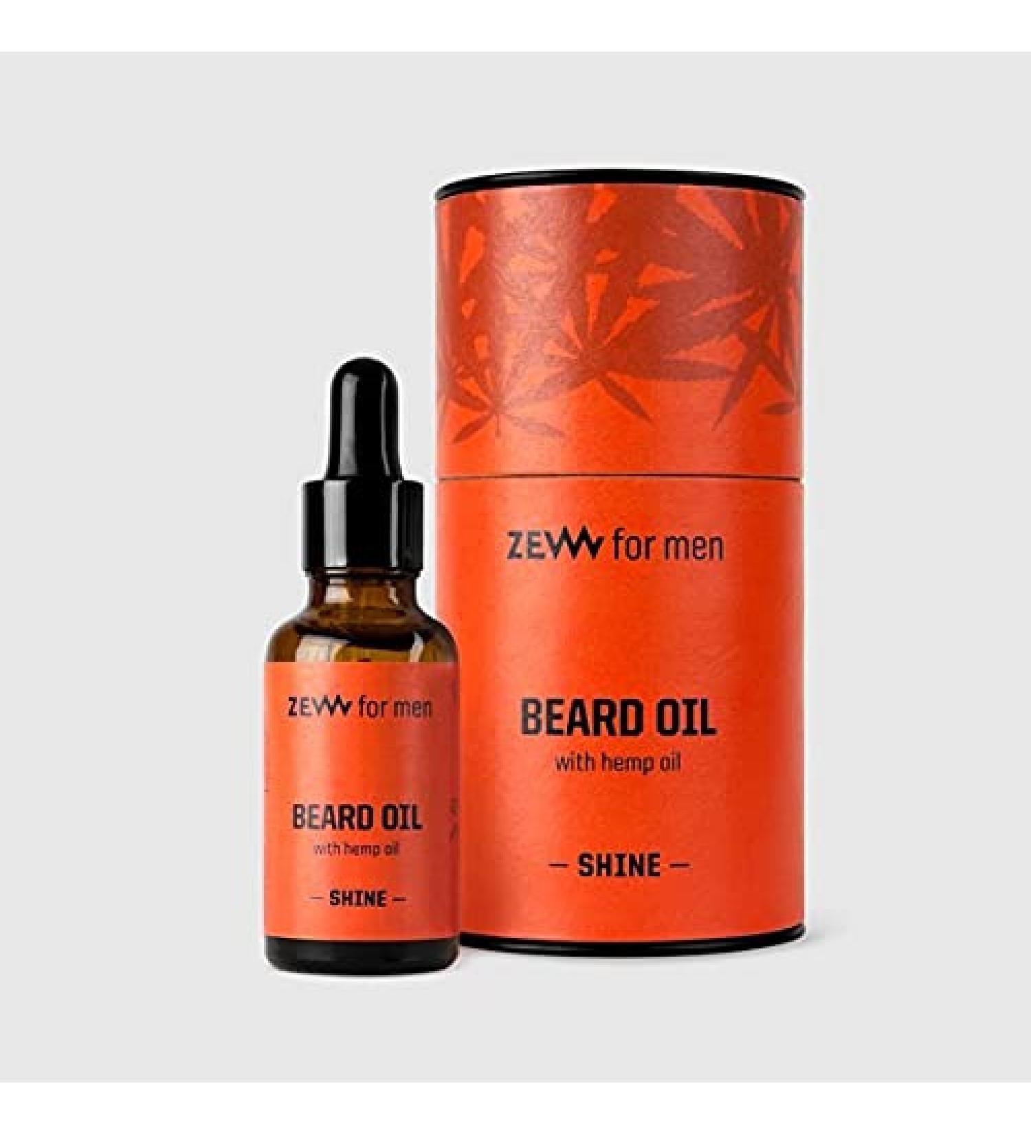 Zew for Men Beard Oil with Hemp Effect - Nourishing & Hydrating 30ml | International Shipping Available - Buy Online on GoSupps.com