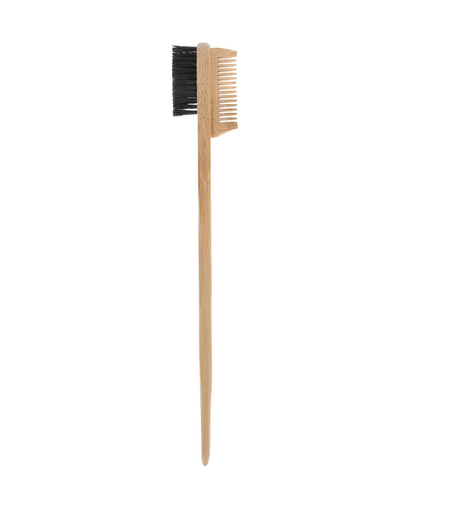 FOMIYES Bamboo Double Eyebrow Brush - Multipurpose Double Head Makeup Tool for Travel & Beauty - Buy Online on GoSupps.com