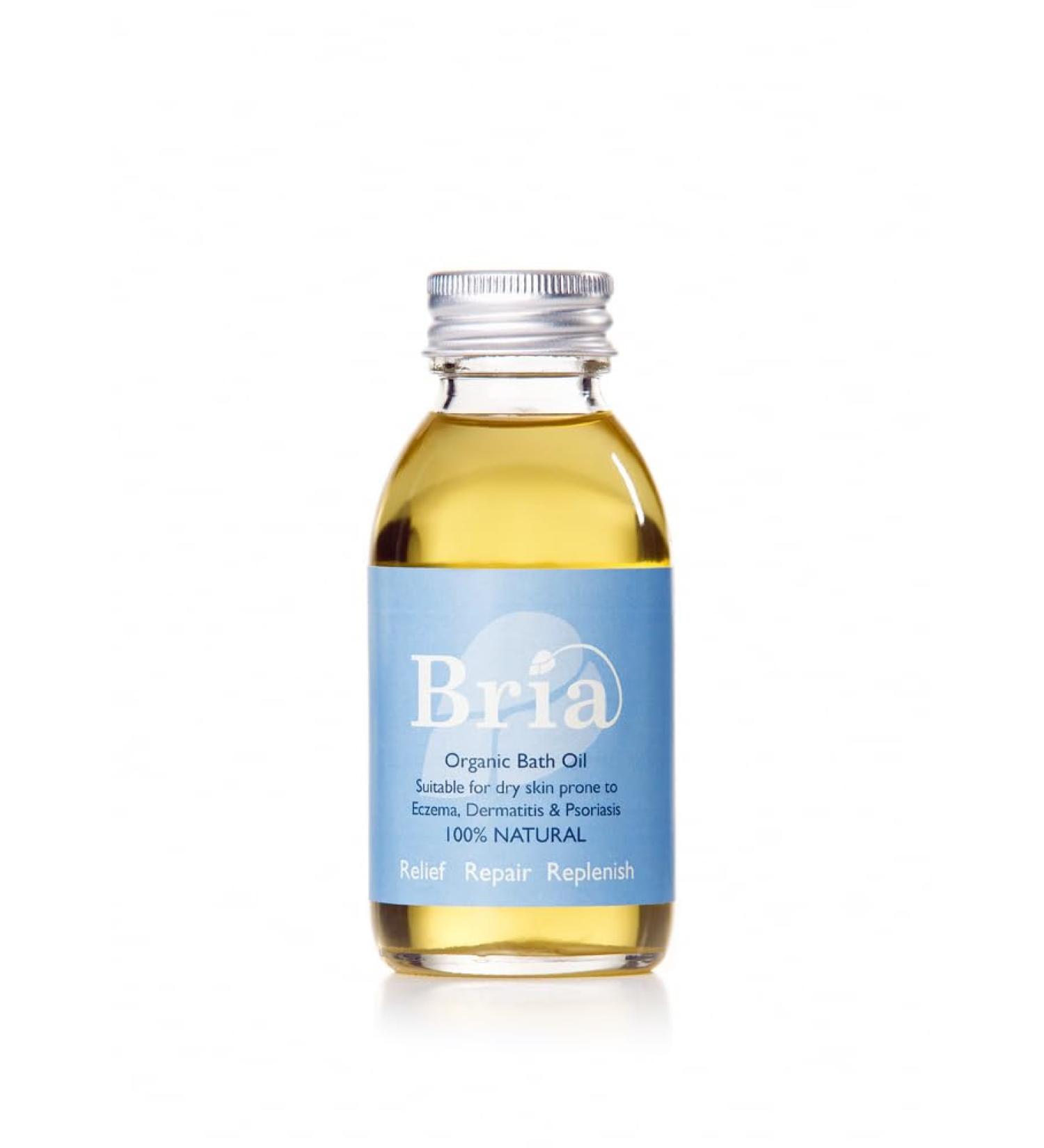 Bria Huile de bain apaisante et hydratante 100 % naturelle pour peaux sujettes l'ecz ma et s ches convient aux adultes enfants et b b s - Sans parfum (100 ml)