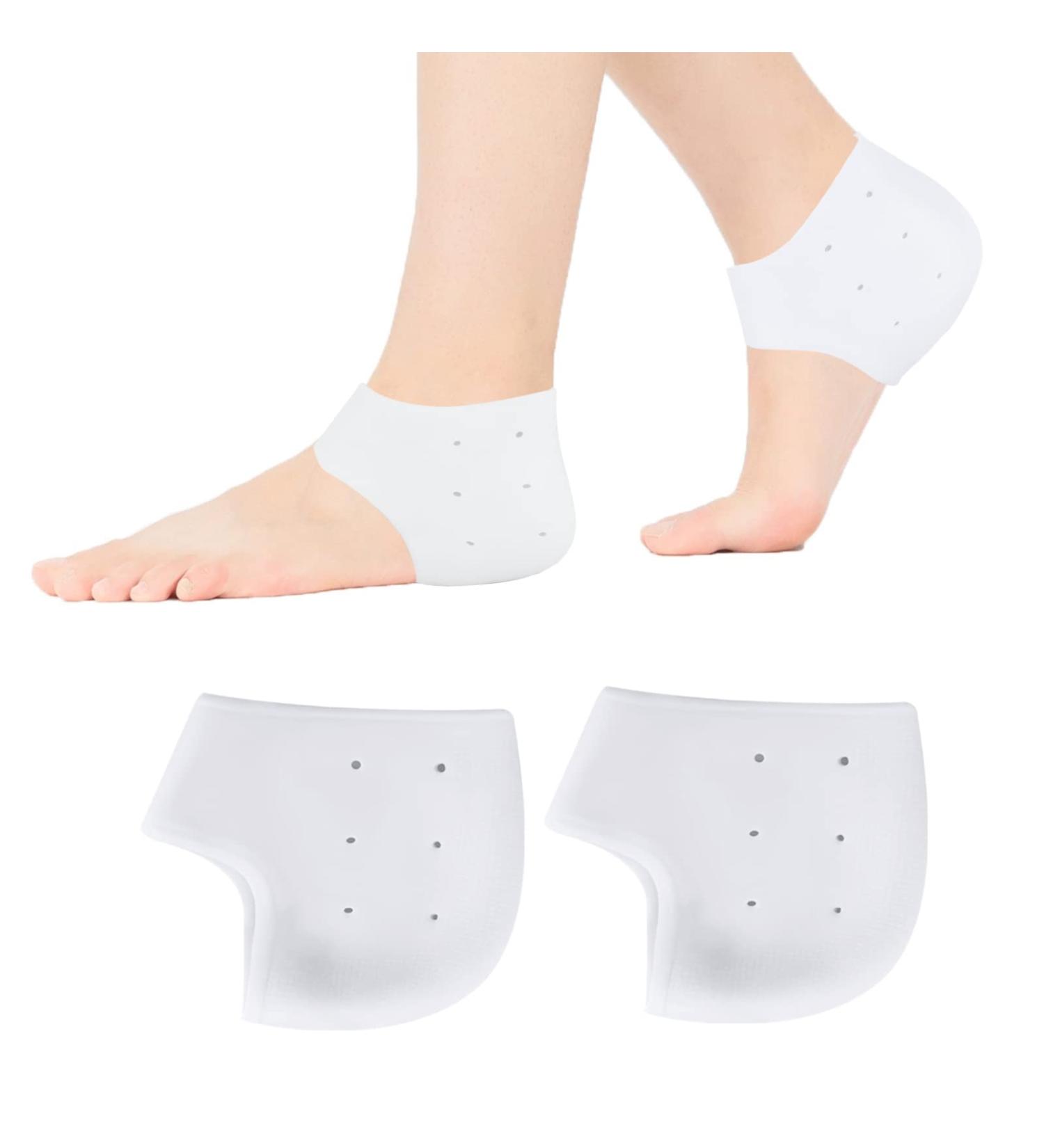 Buy 2 Pairs of Silicone Heel Cushions - Breathable Heel Spur Inserts for Pain Relief | International Shipping Available - Buy Online on GoSupps.com