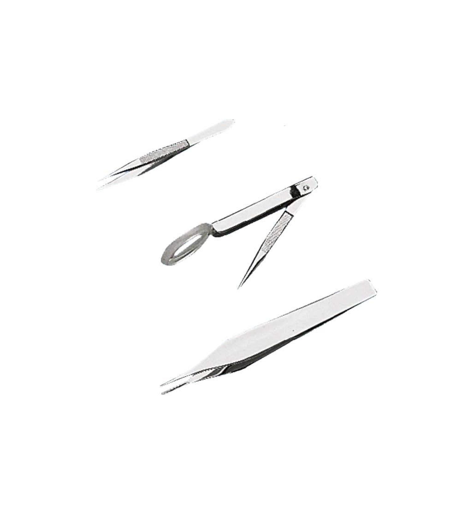 Holthaus Medical splinter tweezers first aid 8 cm stainless steel