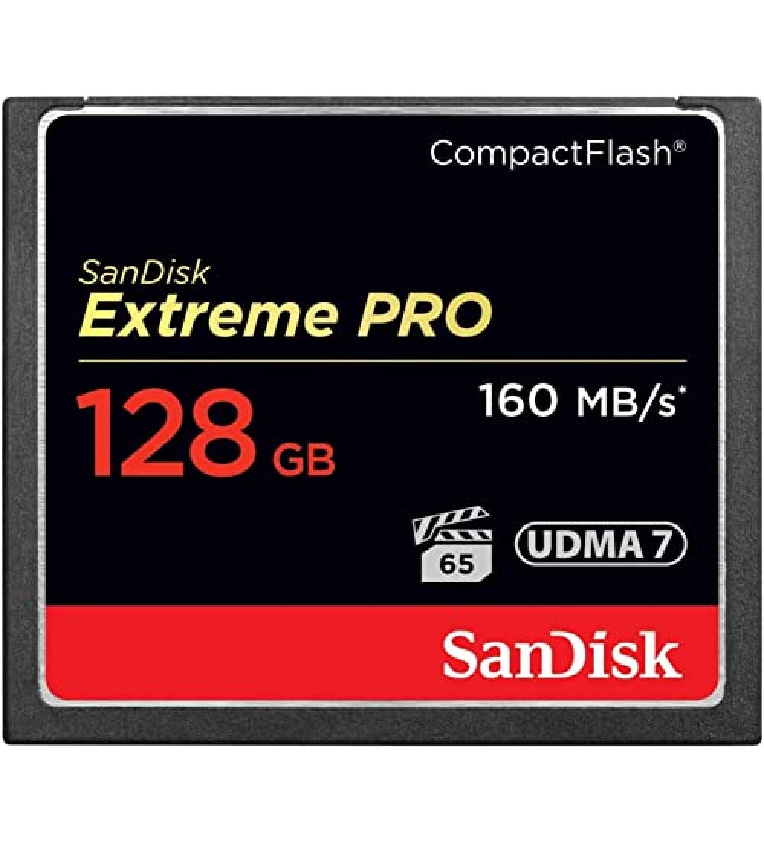 SanDisk Extreme PRO CF Memory Card UDMA 7 128GB - Up to 160MB/s Speed - Buy Online on GoSupps.com