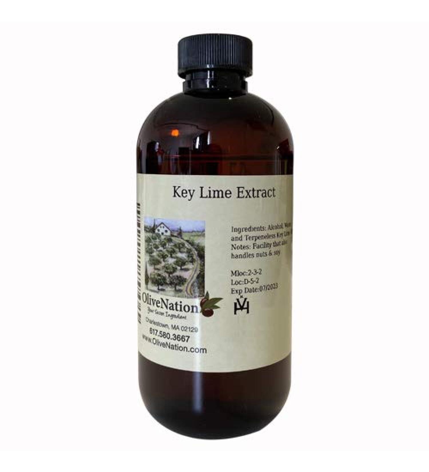 OliveNation Pure Key Lime Extract - 4 ounces - Perfect for candies, key lime pie, cookies, salad dressings and marinades - baking-extracts-and-flavorings