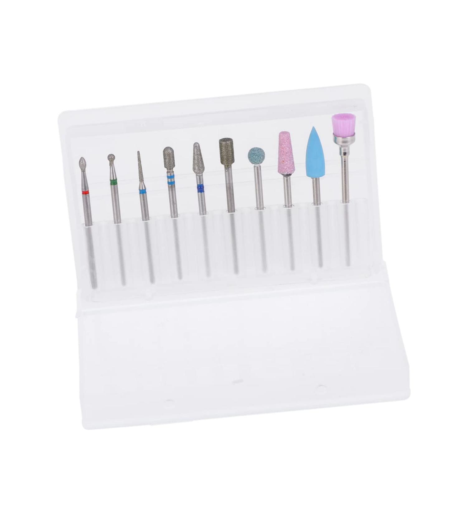 minkissy Faux Nails Artificial Nails Nail Drill Bits Cuticle Clean Drill Set Manicure Kit Nail Painting Kit Nail Bit Electric Nail Drill for Acrylic Nails Nail Drill Tool Nail Grinding Head Size 1 Picture 3 - Buy Online on GoSupps.com