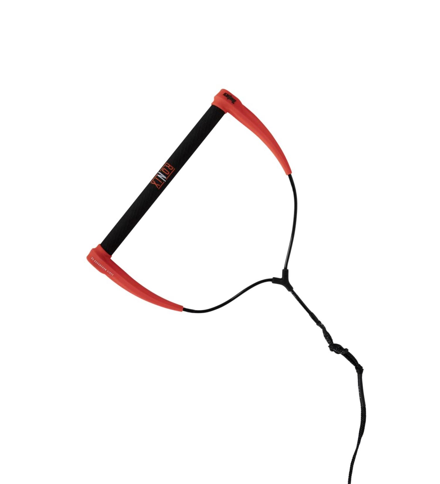 Ronix Envoy Dyneema BarLock Handle, Hide Grip 1.10 in. Diameter, Red/Black