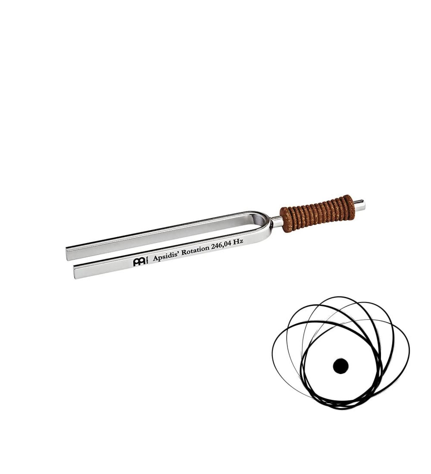 Sonic Energy Planetary Tuning Fork - APSIDIS Rotation (246.04 Hz / E3) - Nickel-Plated Steel Tuning Fork for Meditation & Therapy - Buy Online on GoSupps.com