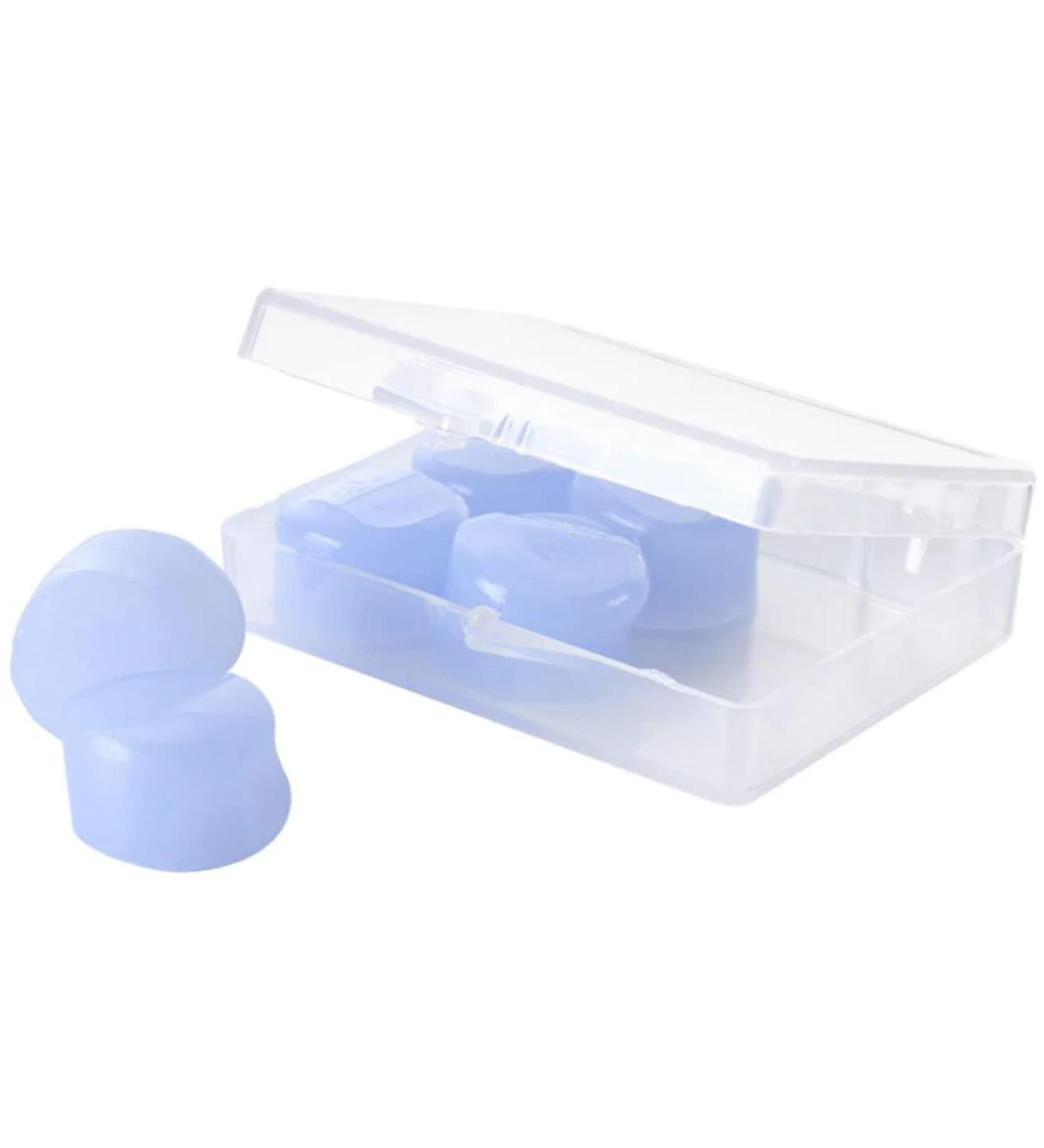 Lifeventure silicone earplugs (3 pairs) for sleeping soft reusable formable silicone earplugs noise suppression sound blocking earplugs with individual case for travel