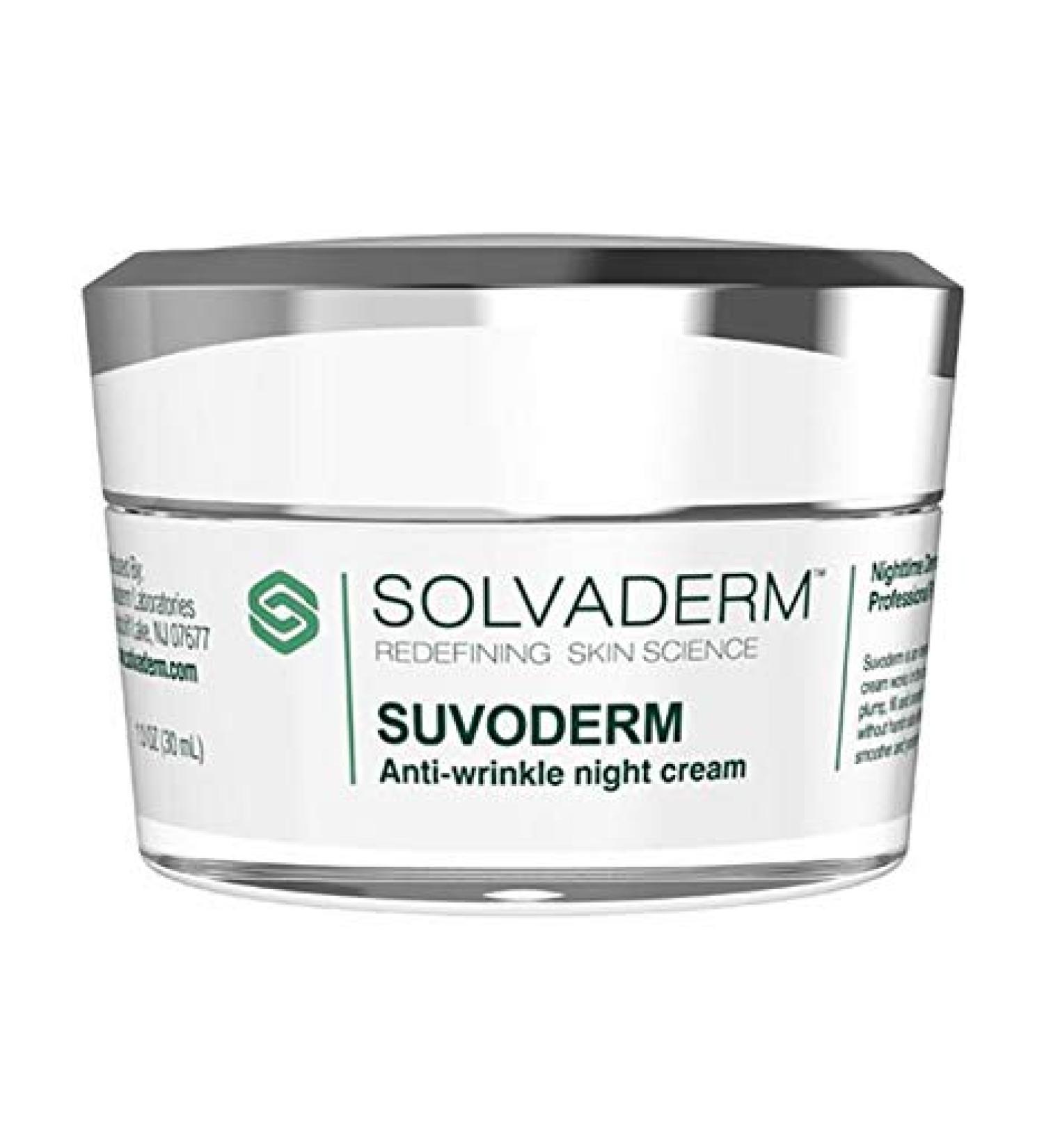 Solvaderm Suvoderm Anti-Wrinkle Night Cream - Retinol & Avocado Oil for Healing Softening & Brightening Skin | International Shipping Available - Buy Online on GoSupps.com