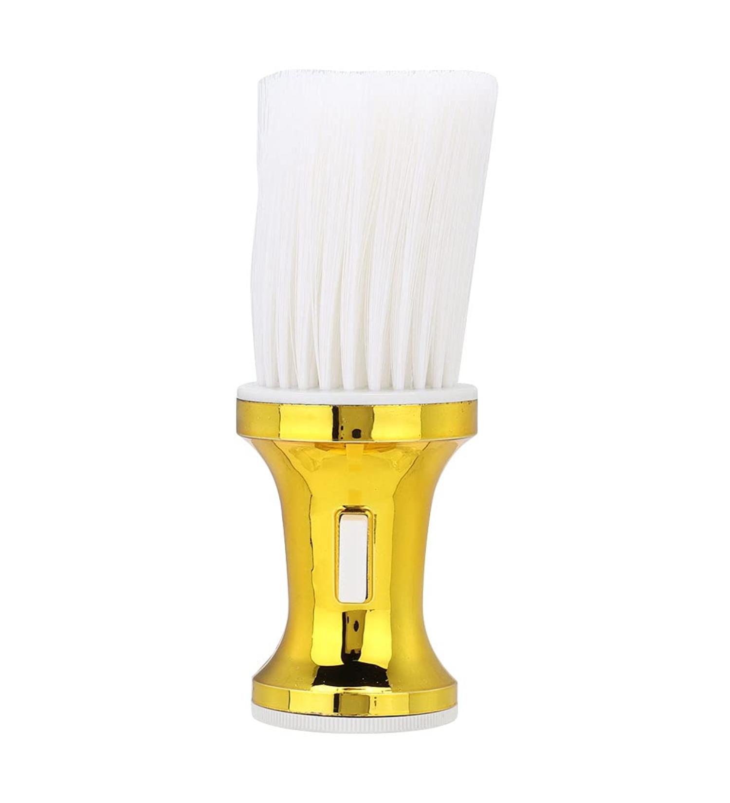 Portable Hairdresser's Dust Brush: Professional Hair and Neck Sweeping Tool for Salon and Home Use (Gold) - Buy Online on GoSupps.com