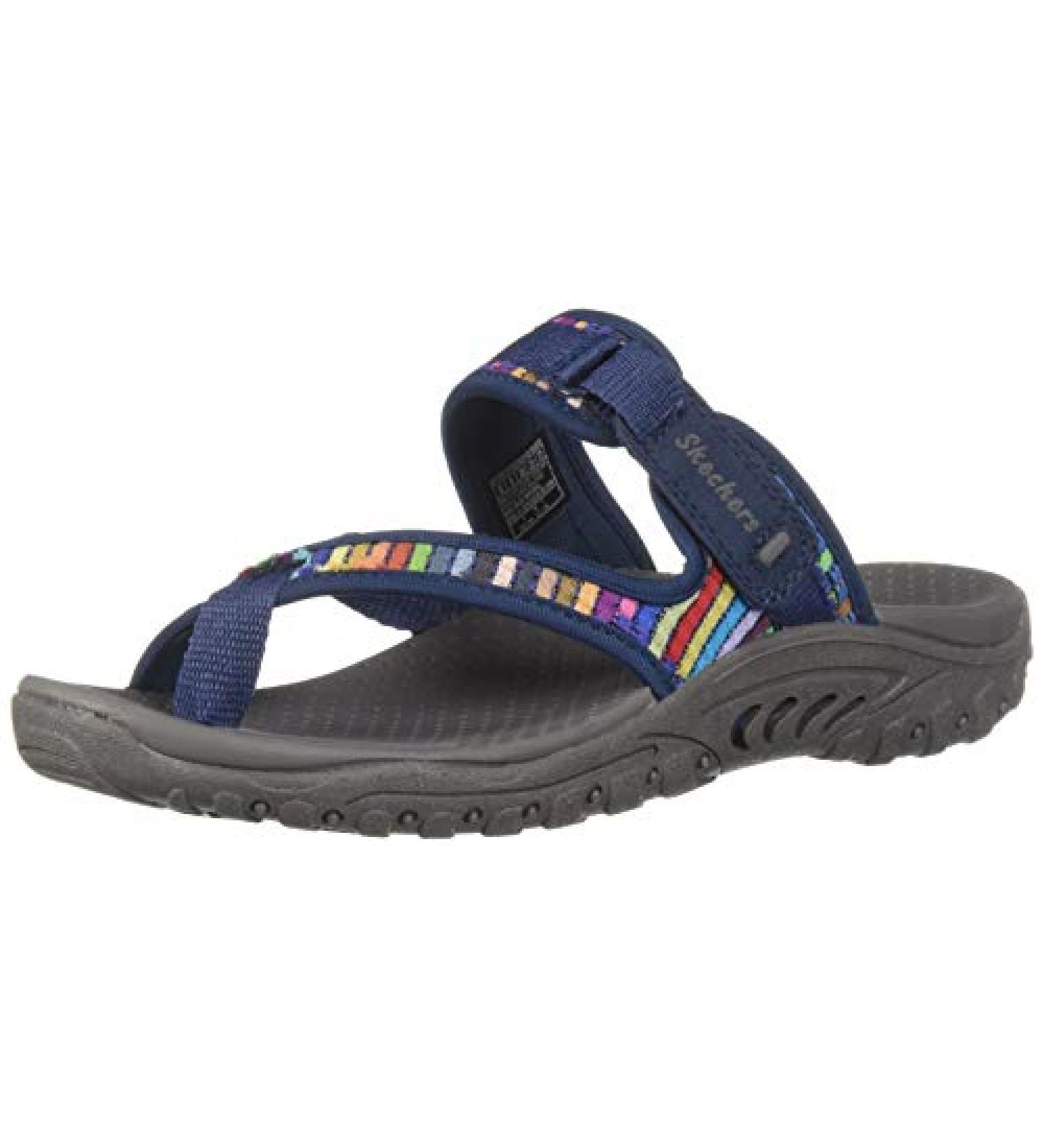 Skechers Women's Reggae-Mad Swag Toe Thong Sandal - Navy (Size 8) - Buy Online on GoSupps.com