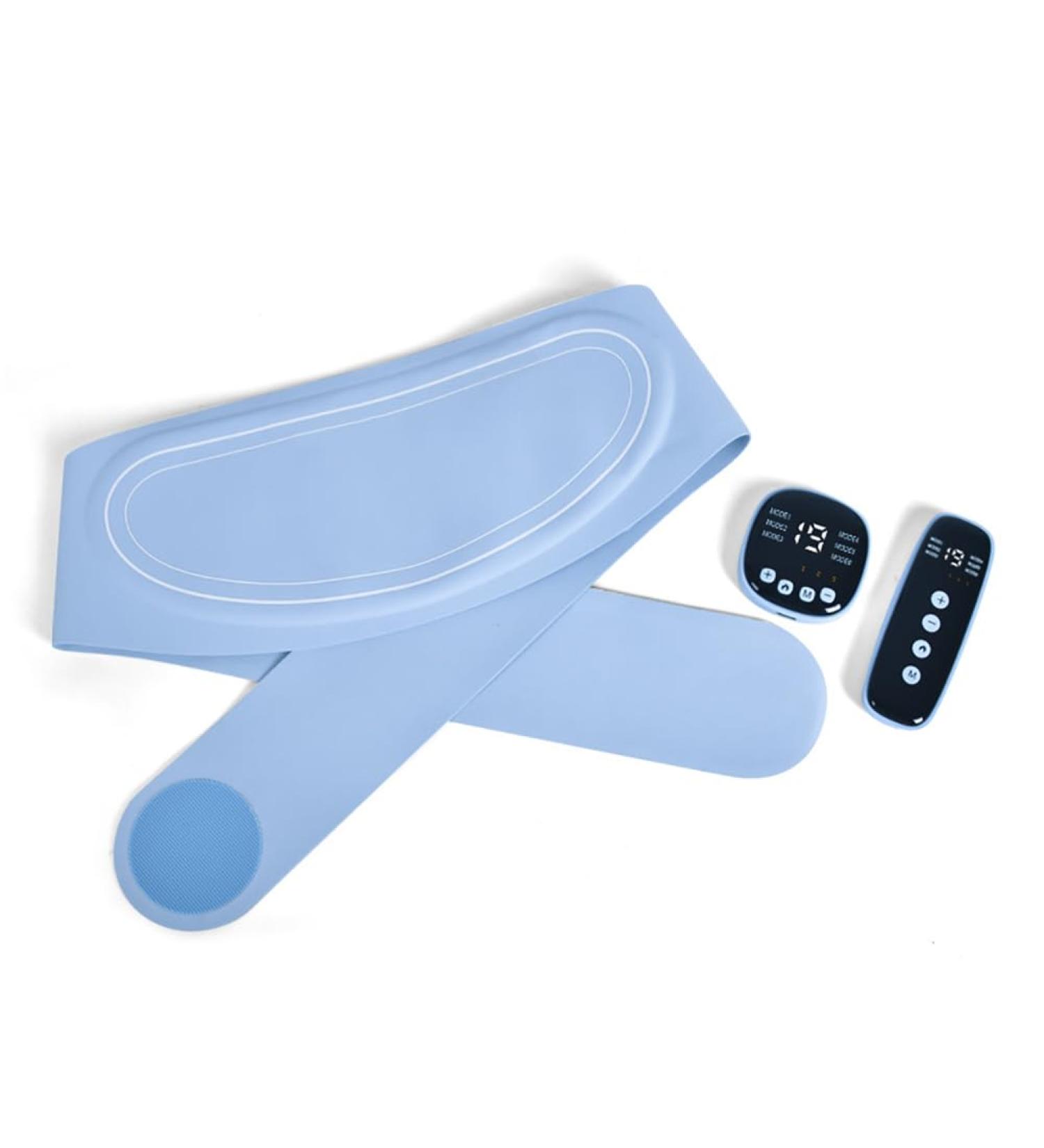 Wireless Stomach Heating Belt - 9 Modes 19 Intensities Hot Compression & Microstrom for Pain Relief - Buy Online on GoSupps.com