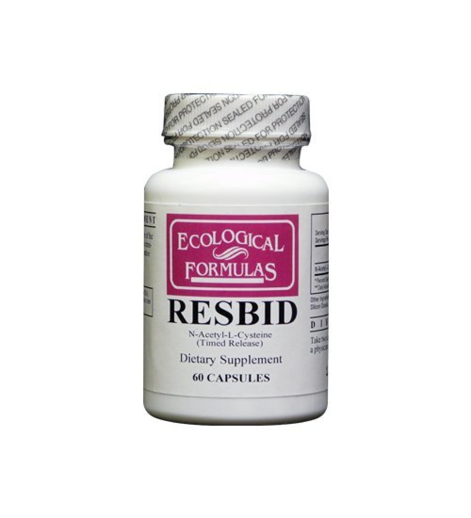 Ecological Formulas - Resbid N-Ace-L-Cys (Timed Rel) 60 caps