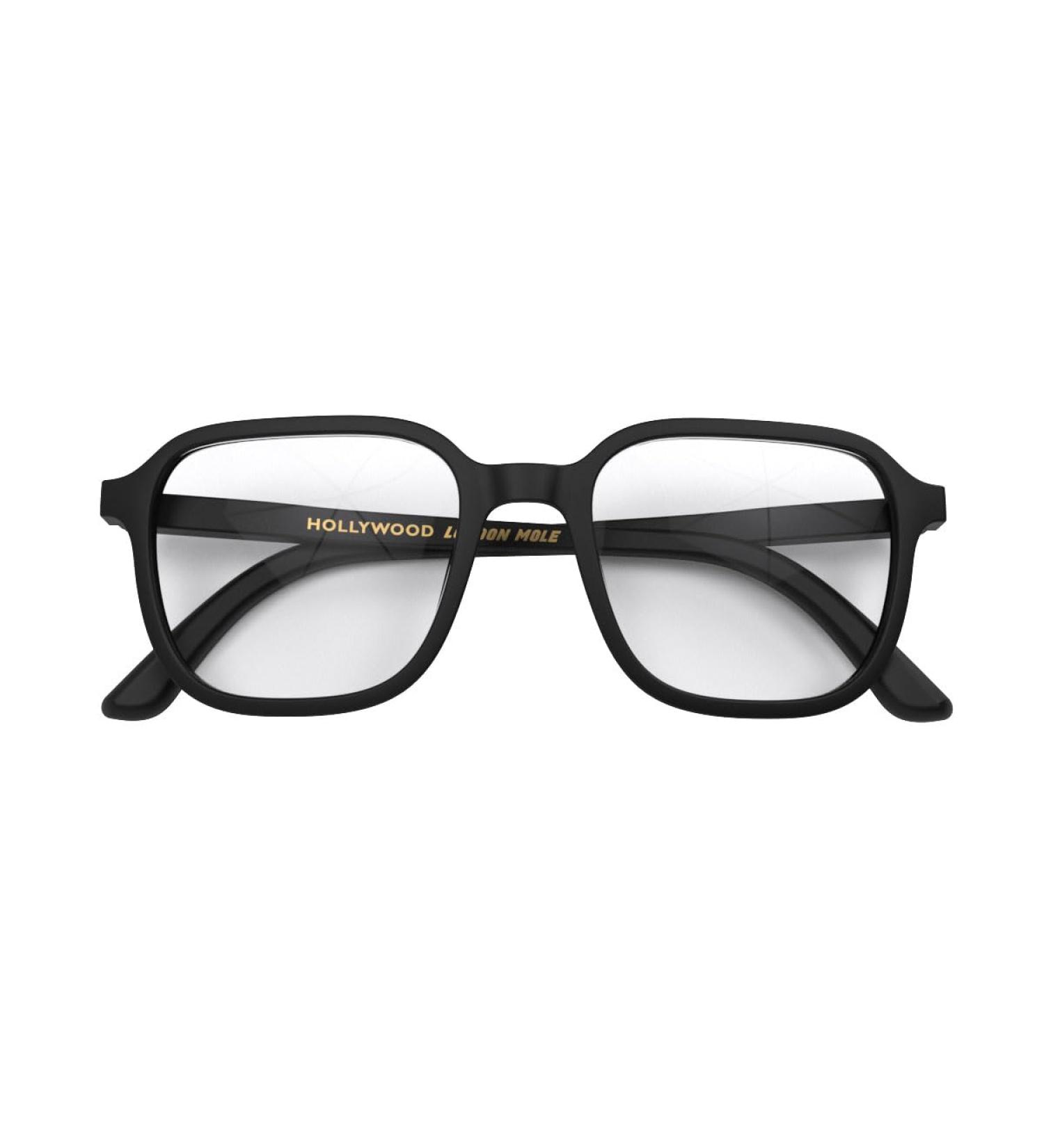 Shop Stylish London Mole Glasses | Hollywood Square Reading Glasses | Unisex Cool Readers with Matt-Black Spring Hinges 2.5x - Buy Online on GoSupps.com