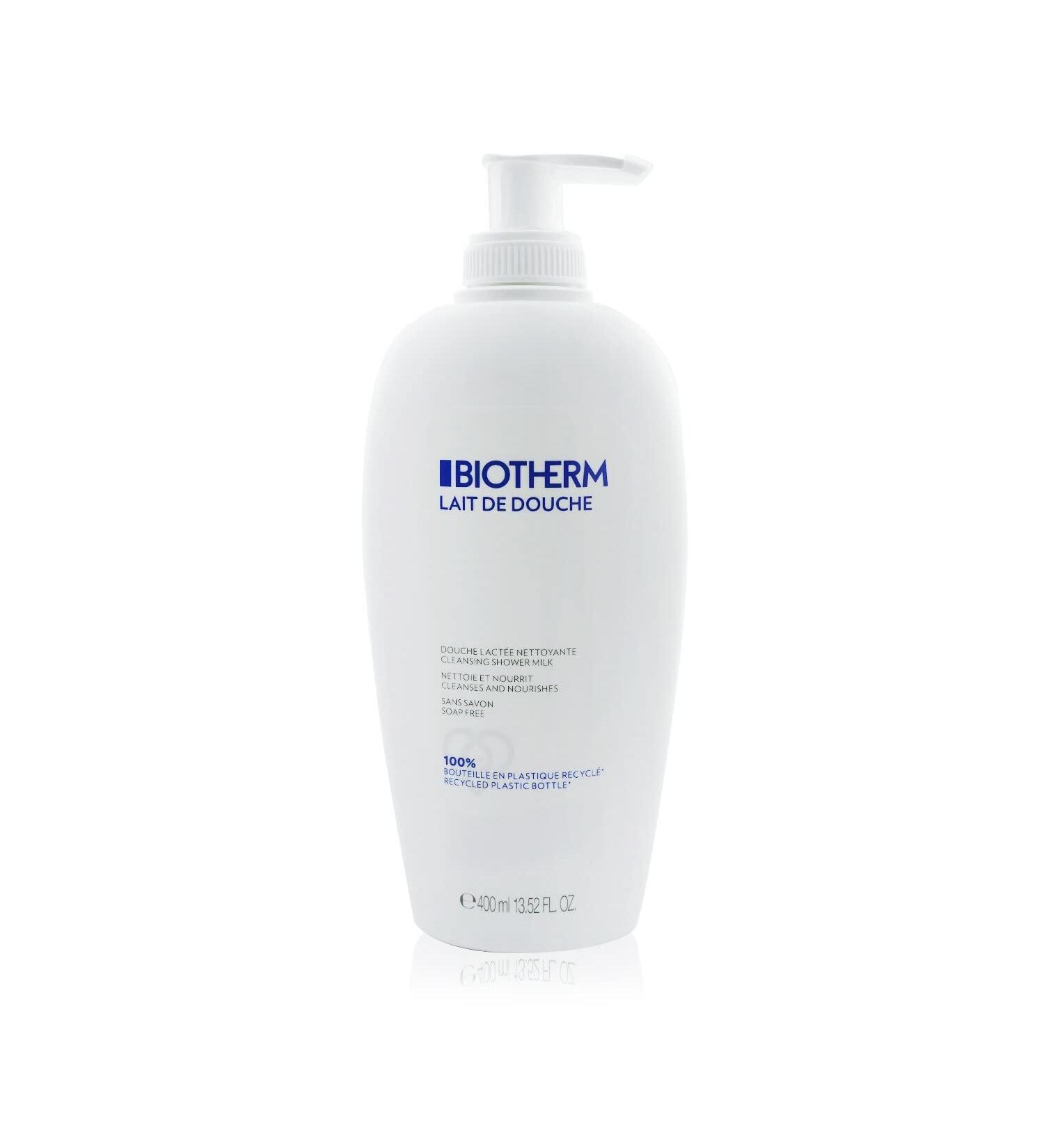 Biotherm Cleansing Shower Milk 400ml - Nourishing Body Cleanser for All Skin Types | International Shipping Available - Buy Online on GoSupps.com