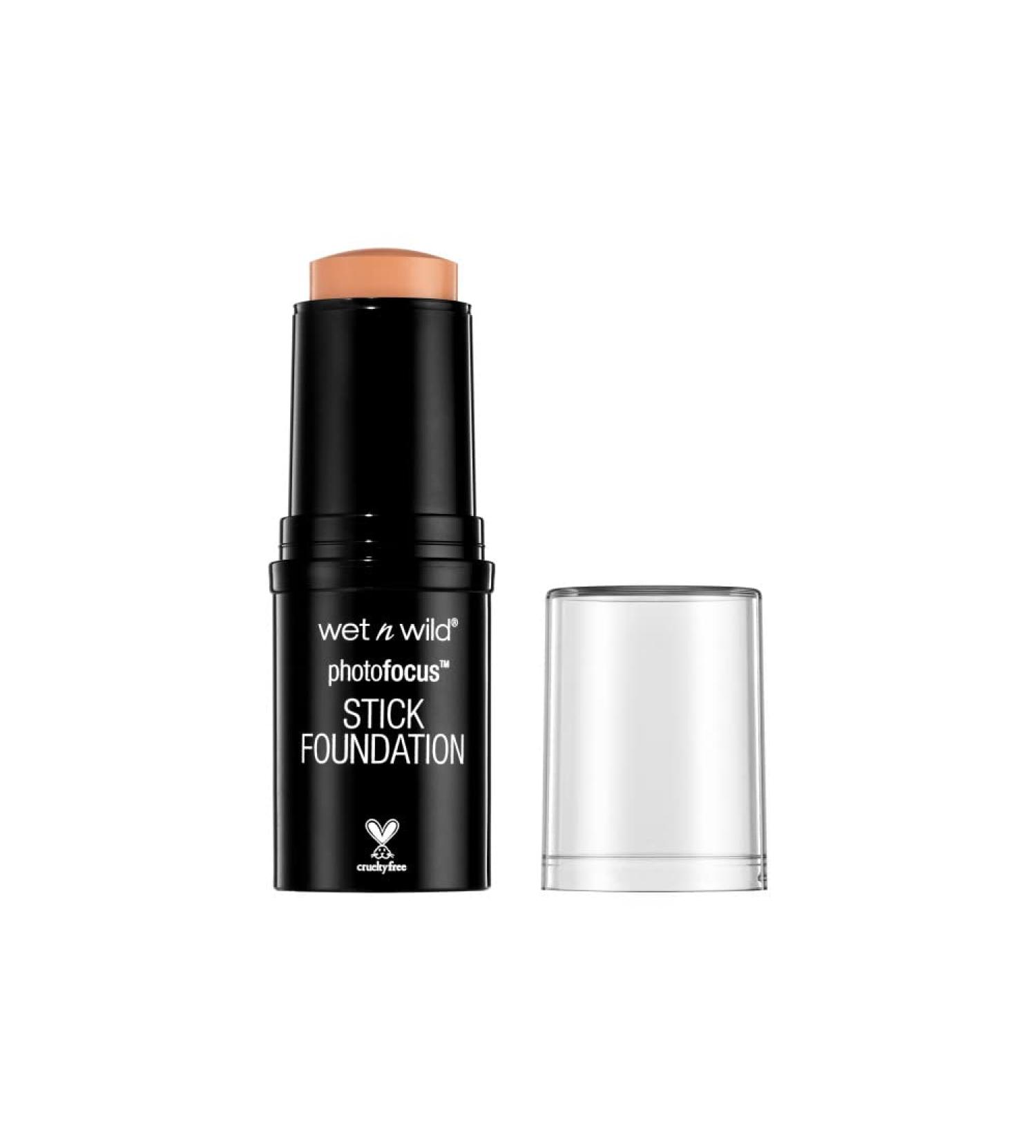 Wet n Wild Photo Focus Matte Foundation Stick Makeup in Sunkiss Beige - Vegan & Cruelty-Free - Buy Online on GoSupps.com
