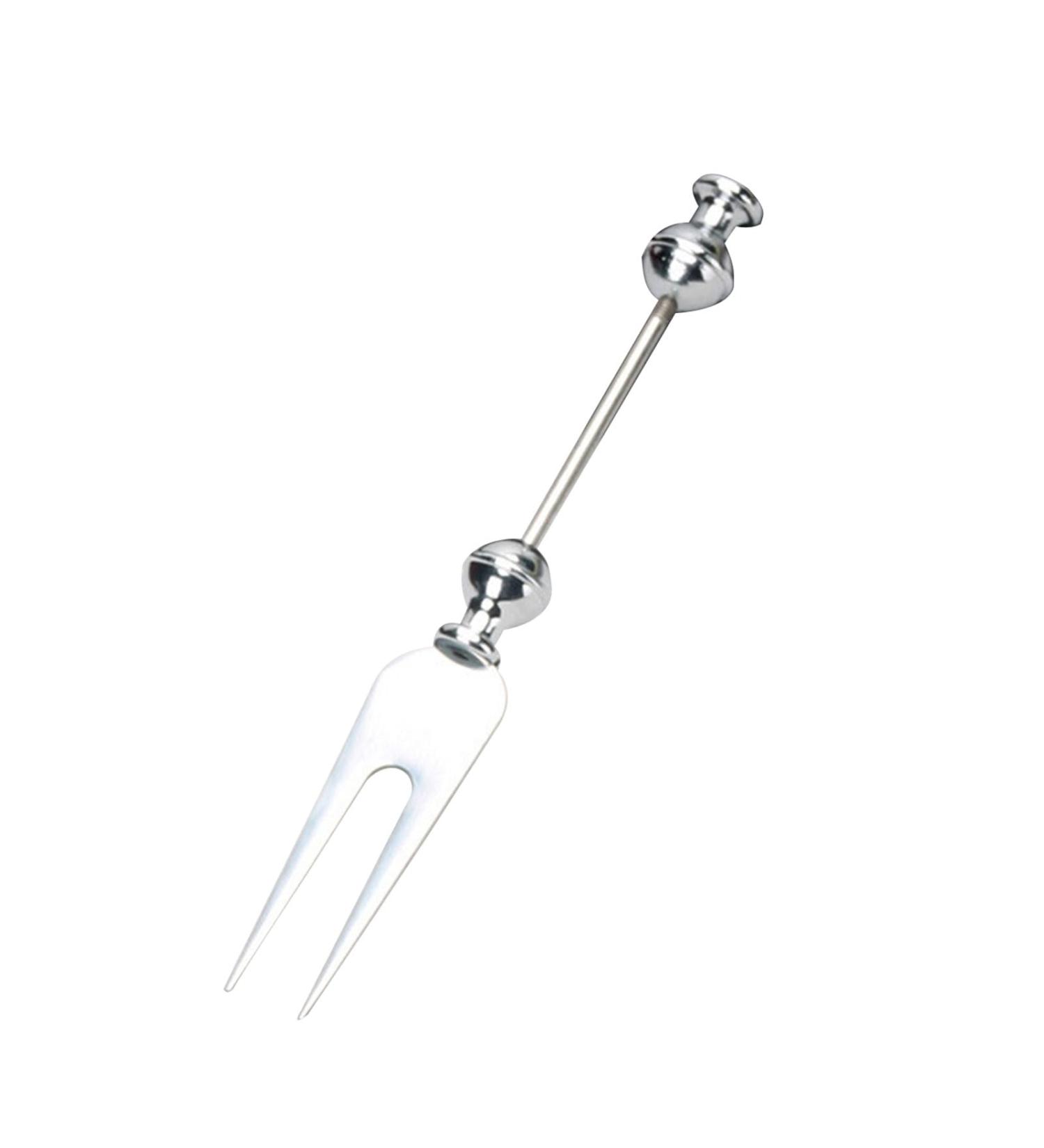 Muloo DIY Stainless Steel Dessert Sugar Spoon Unique Bead Fruit Fork Personalized Tableware Western Food Forks Kitchen Tool 5# - Buy Online on GoSupps.com