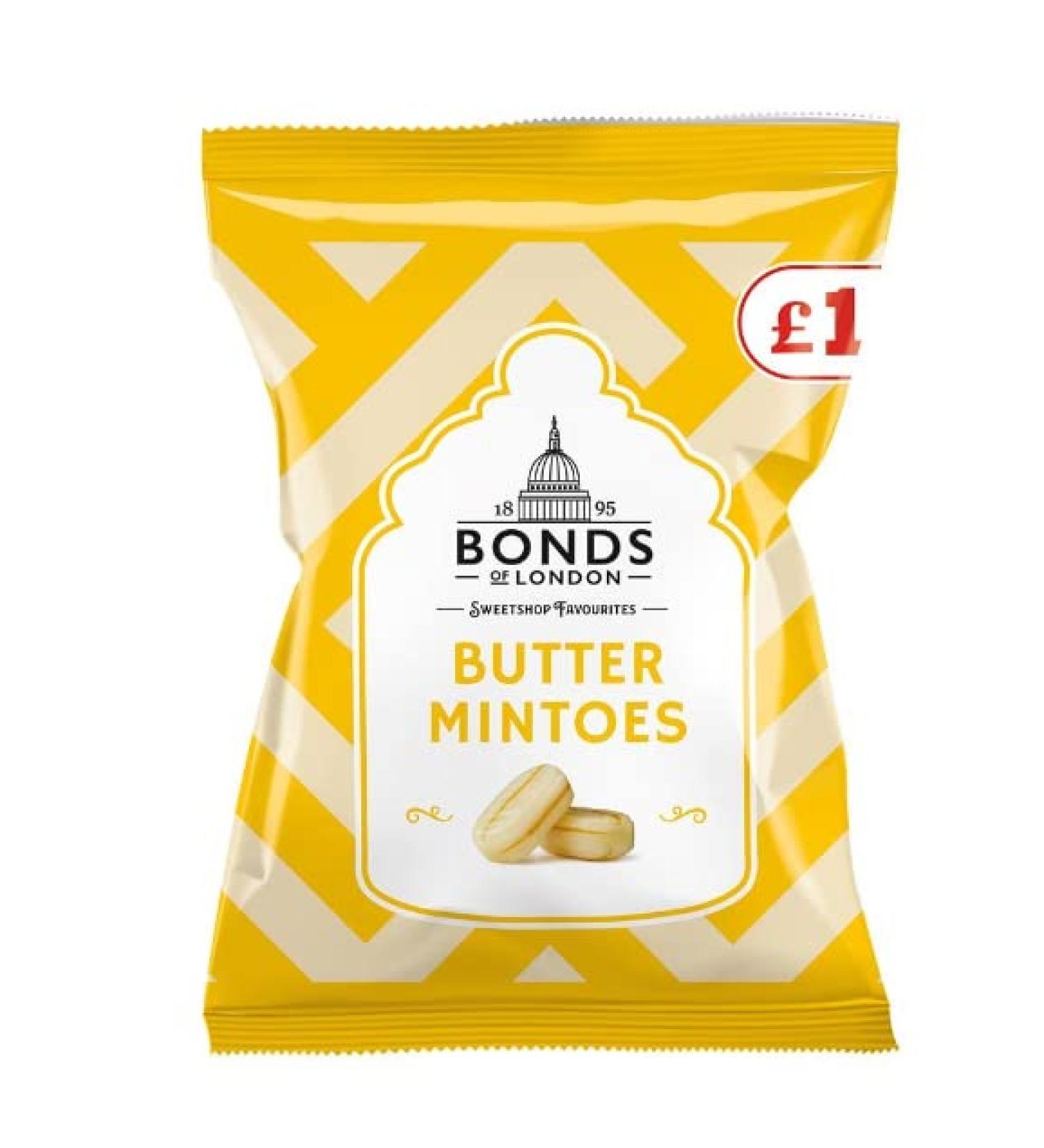 Ellies Jellies Butter Mintoes Bag 120g 1 PMP x9