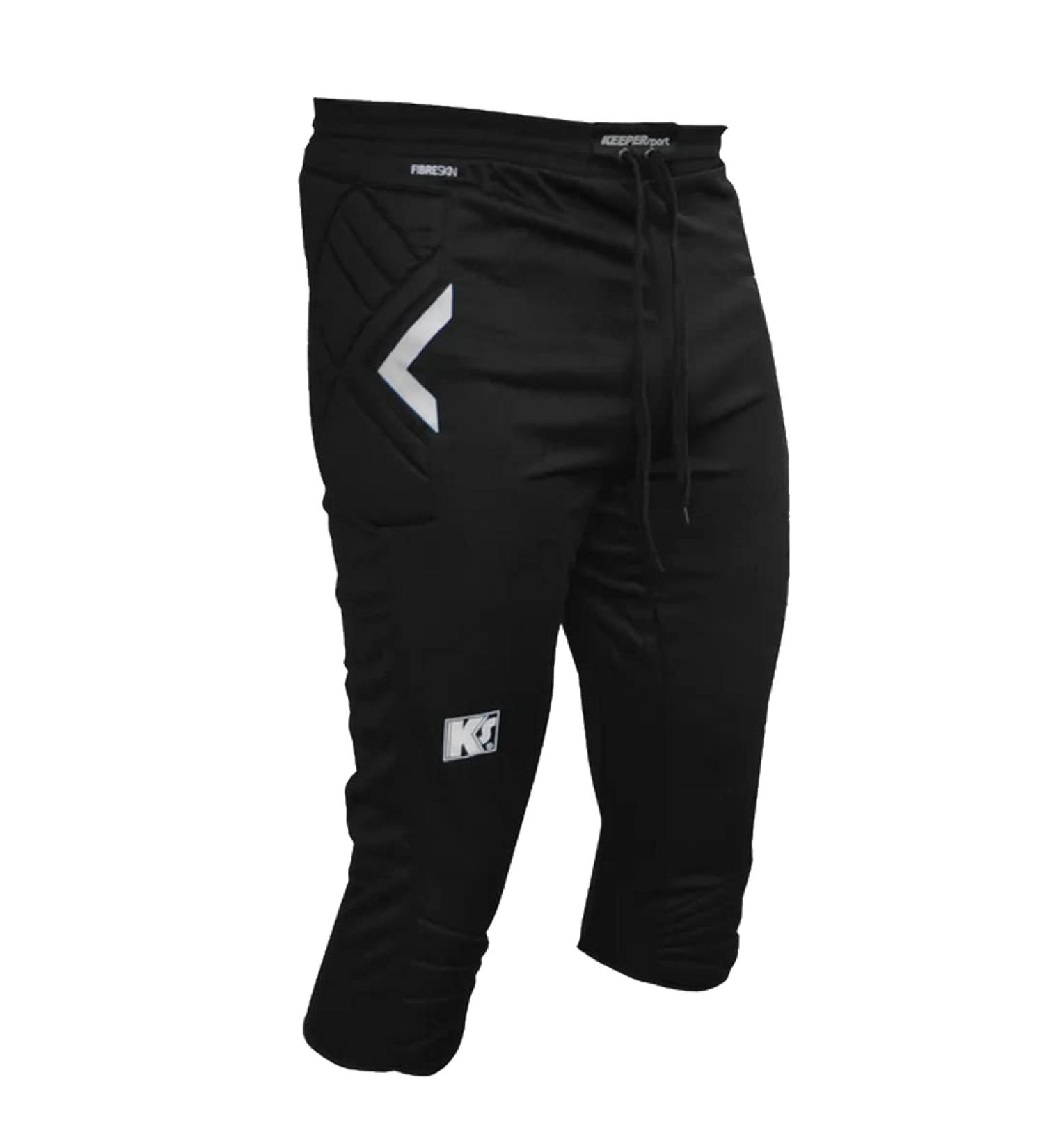 KEEPERsport Goalkeeper Pants 3/4 for Adults & Kids | Black Goalkeeper Clothing for Training & Games | Sizes 128-XXL - Buy Online on GoSupps.com