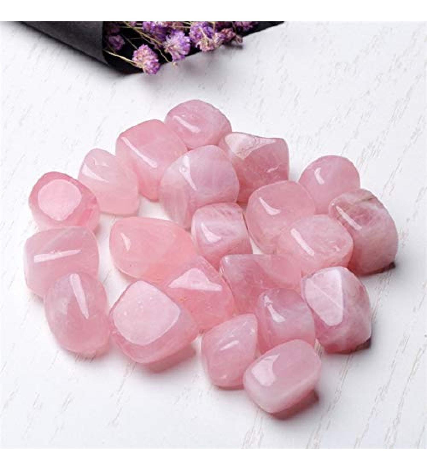 100g Natural Pink Gemstone Crystal Bulk Cube Rose Quartz Tumbled Stone for Decoration Chakra Reiki Balancing - Buy Online on GoSupps.com