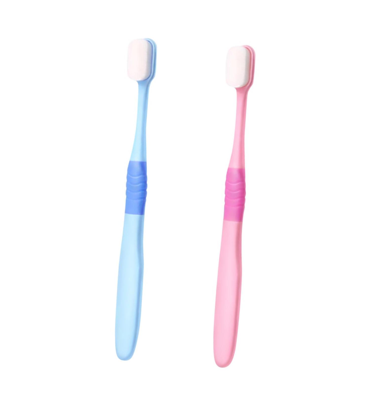Minkissy 2 Soft Bristle Toothbrushes for Sensitive Gums - Extra Soft Cleaning Brushes for Adults - Ideal for Postpartum Care - Buy Online on GoSupps.com