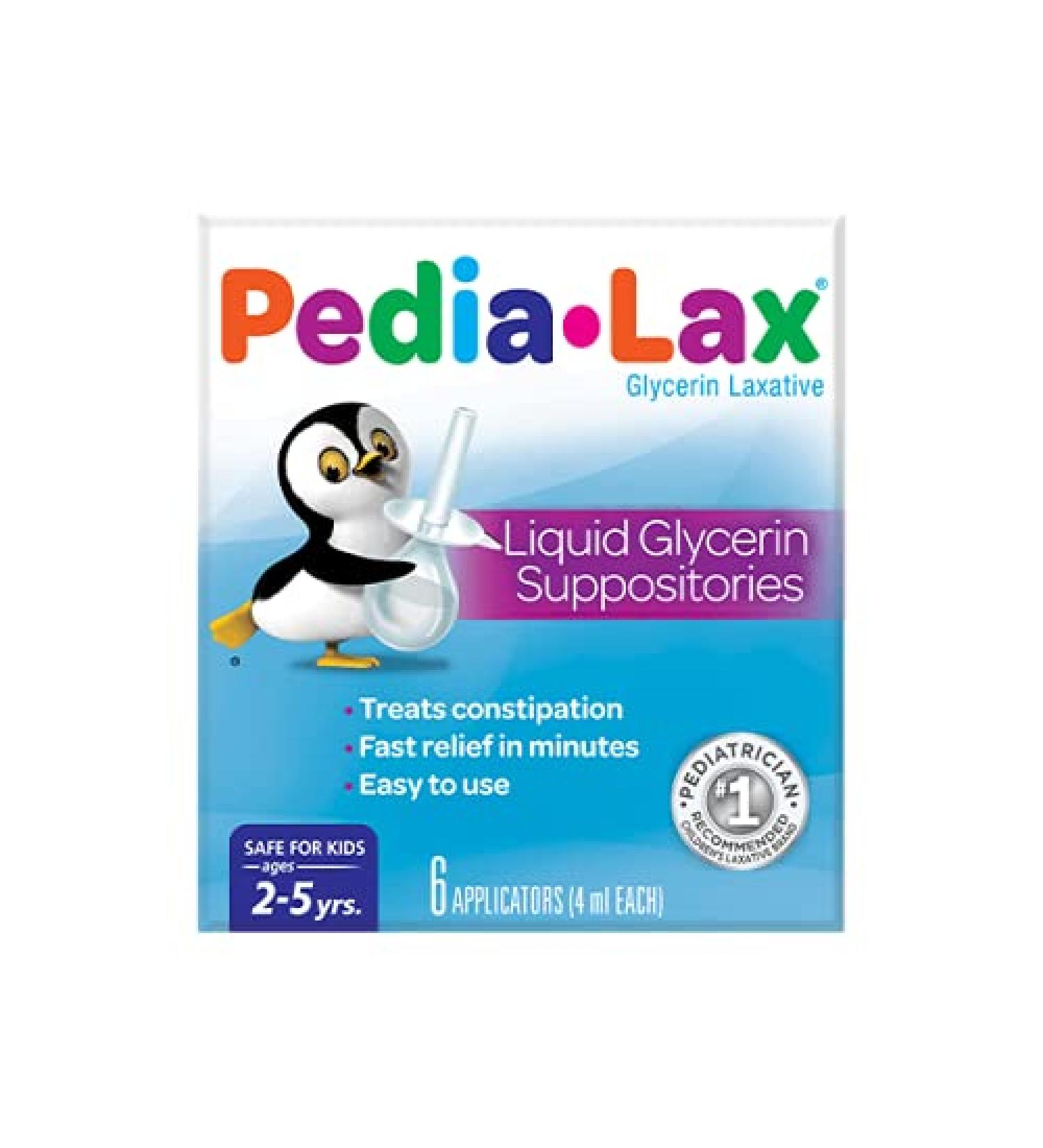 Pedia-Lax Liquid Glycerin Suppositories 6 Applicators - Pack of 1 - Buy Online on GoSupps.com