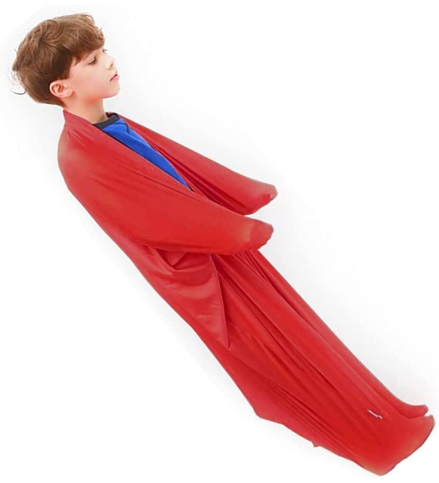 Bossge Sensory Body Sock for Children & Adults Deep Pressure Relaxation Toy for Autism & Sensory Processing Disorder (Large Red - 71*142cm) - Buy Online on GoSupps.com
