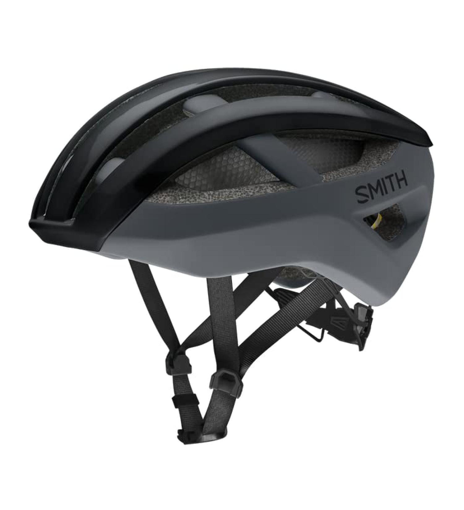 Smith Optics Network MIPS Road Cycling Helmet - Black/Matte Cement, Large - Buy Online on GoSupps.com