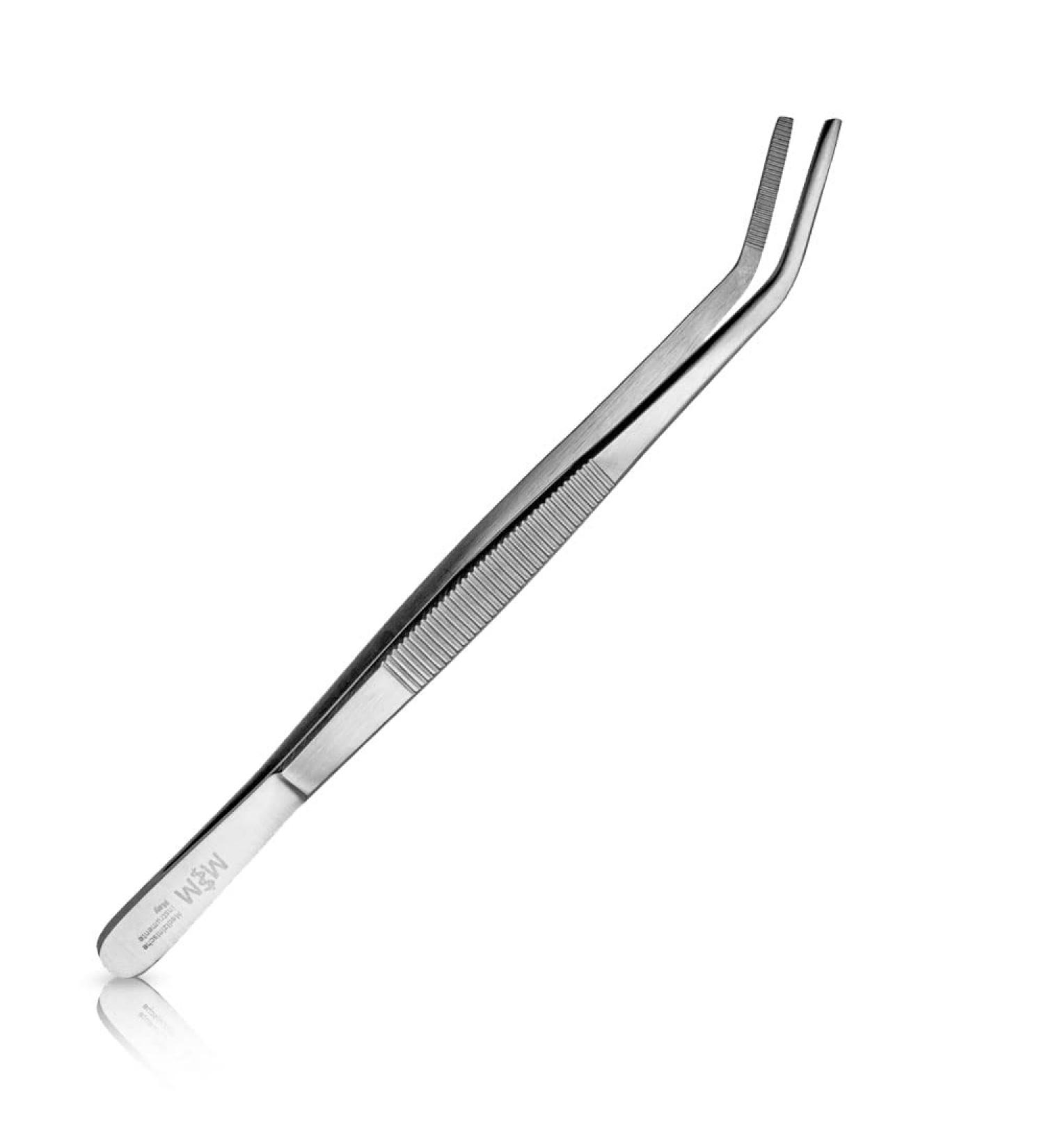 May Terrarium Tweezers 20cm - Curved Stainless Steel Feeding Tongs for Plant Care - Buy Online on GoSupps.com