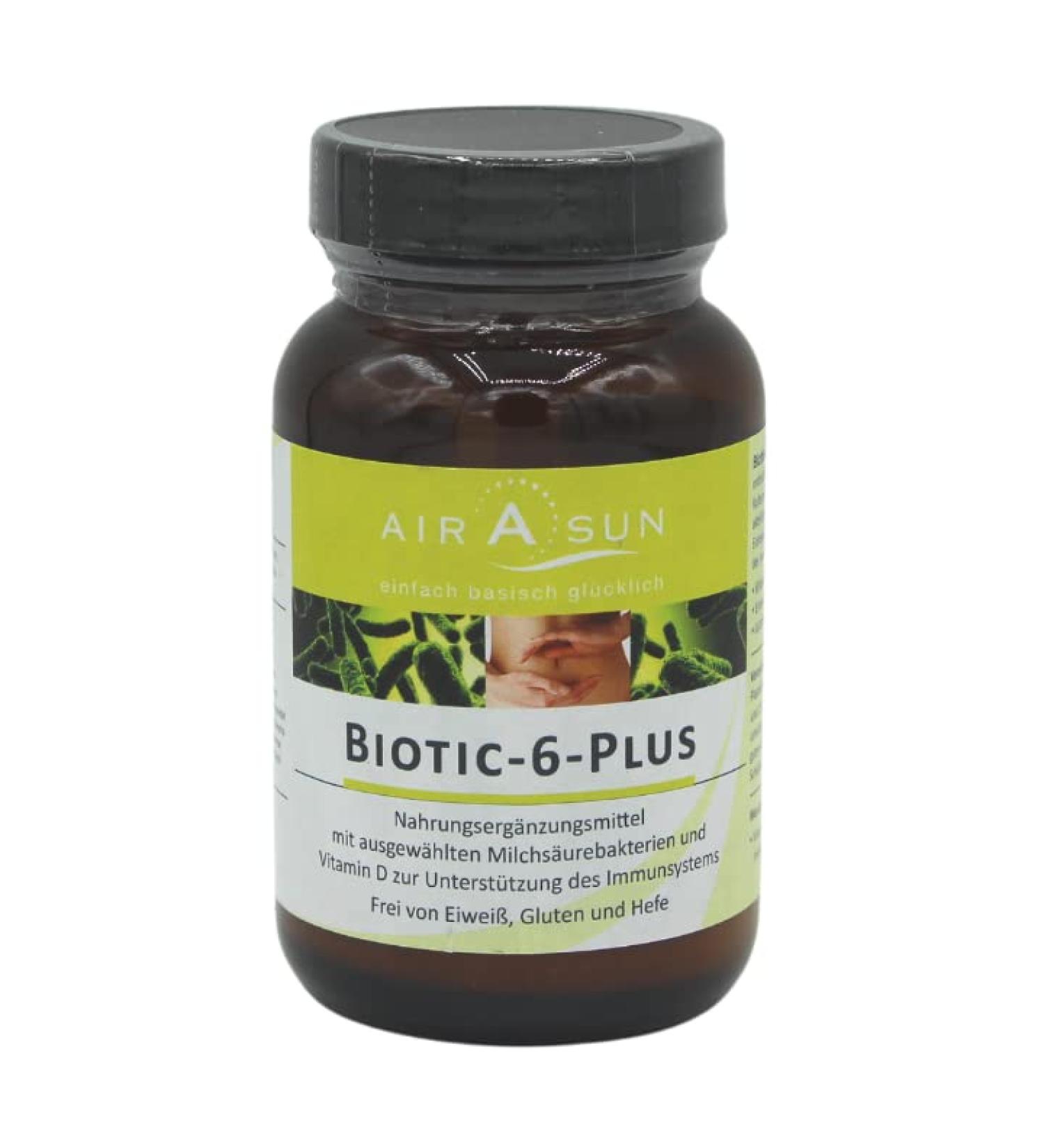 Biotic-6-Plus: 6 Active Cultures + Vitamin D for Immune Support | Vegan & Vegetarian Friendly | 60g Powder - Buy Online on GoSupps.com