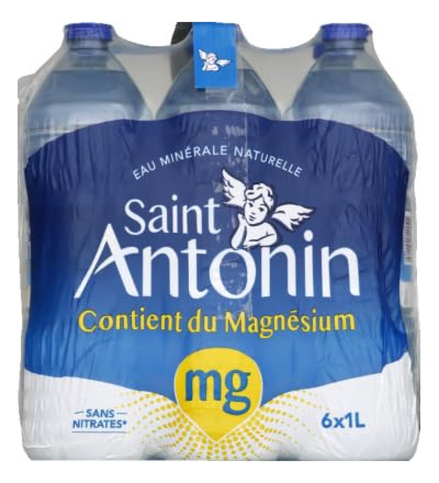 Saint Antonin Natural mineral water without nitrate - 6 bottles of 1L