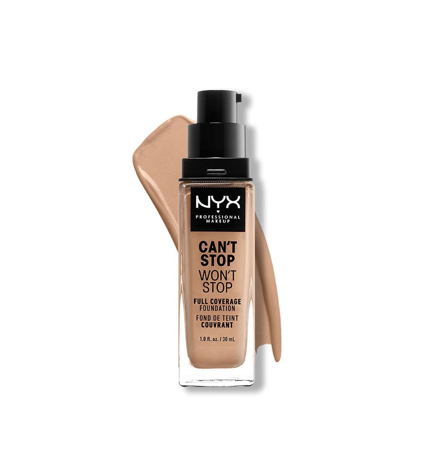 NYX Can't Stop Won't Stop Foundation - Medium Buff 10.5 | Long-Lasting Matte Finish - Buy Online on GoSupps.com