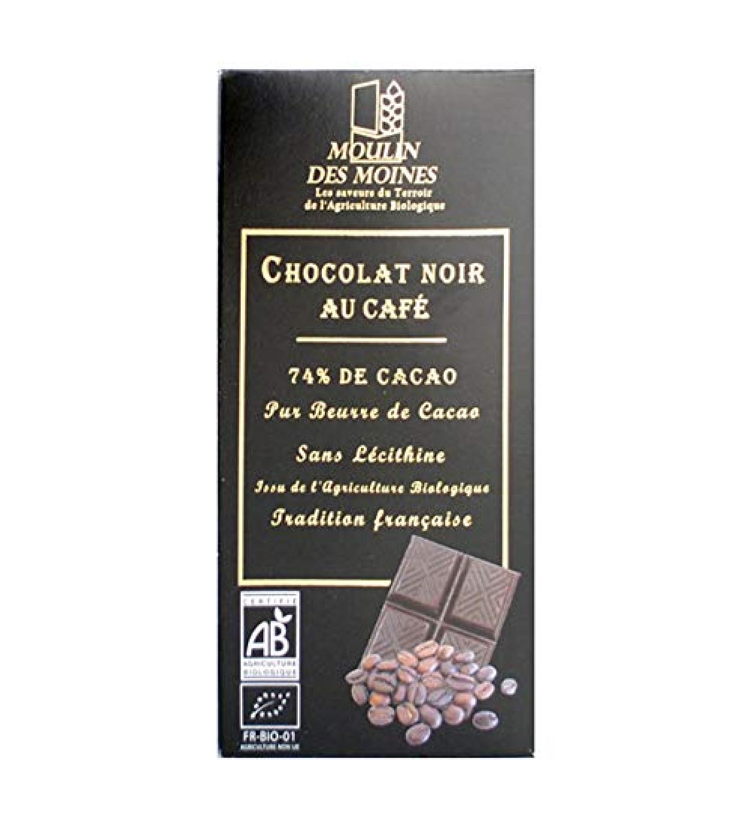 Moulin Des Moines - Organic Dark Chocolate Coffee 100G - Sold per unit - Buy Online on GoSupps.com