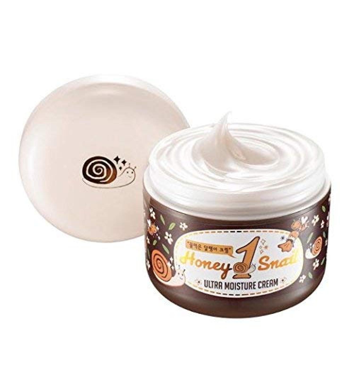 Nella Snail Cream Snail and Honey Extract Ultra Moisture Anti-Wrinkle Snail Extract 2000 mg Korean Beauty 100 ml