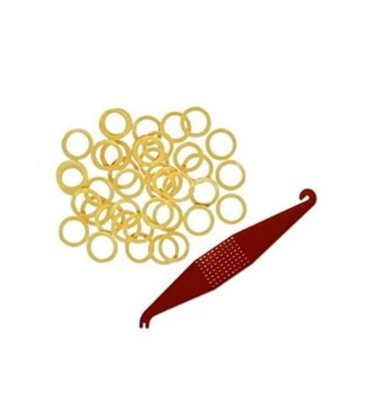 3/16 inch Orthodontic Elastic Rubber Bands 100 Pack Natural Heavy Force + Free Placer | Cayenas - Buy Online on GoSupps.com