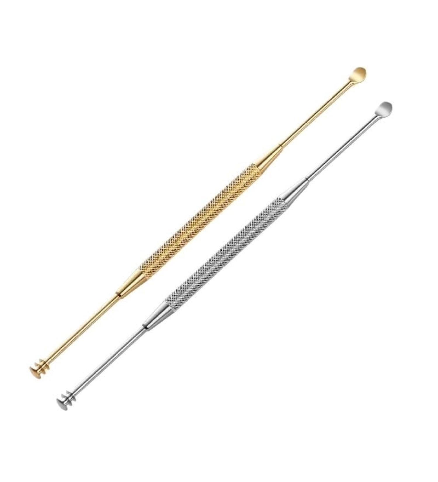 Portable Ear Cleaner Stainless Steel Ear Spoon Set Stainless Steel Ear Wax Remover Reusable Stainless Steel Ear Wax Remover Set Ear Wax Easily Removed Ideal for Personal and Home Use Two Pack - Buy Online on GoSupps.com