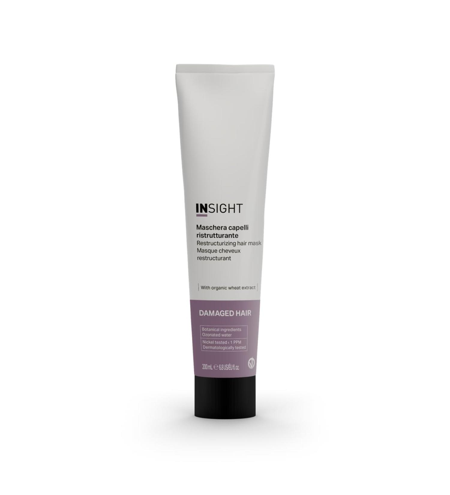 Insight Masque capillaire restructurant 200 ml | pour revitaliser les cheveux ab m s et cass s