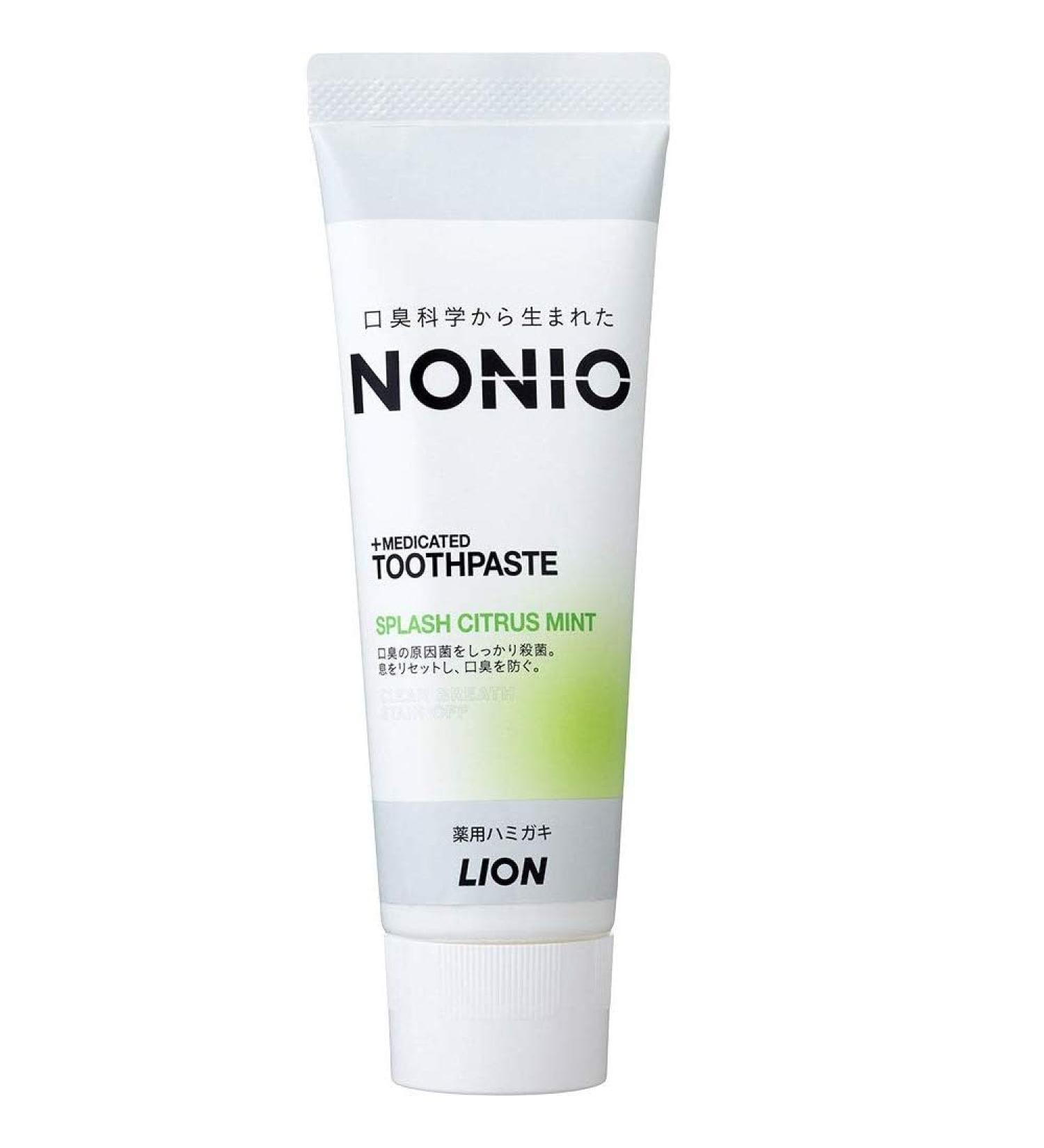 Lion Nonio Tooth Paste 130g - Splash Citrus Mint (Green Tea Set)